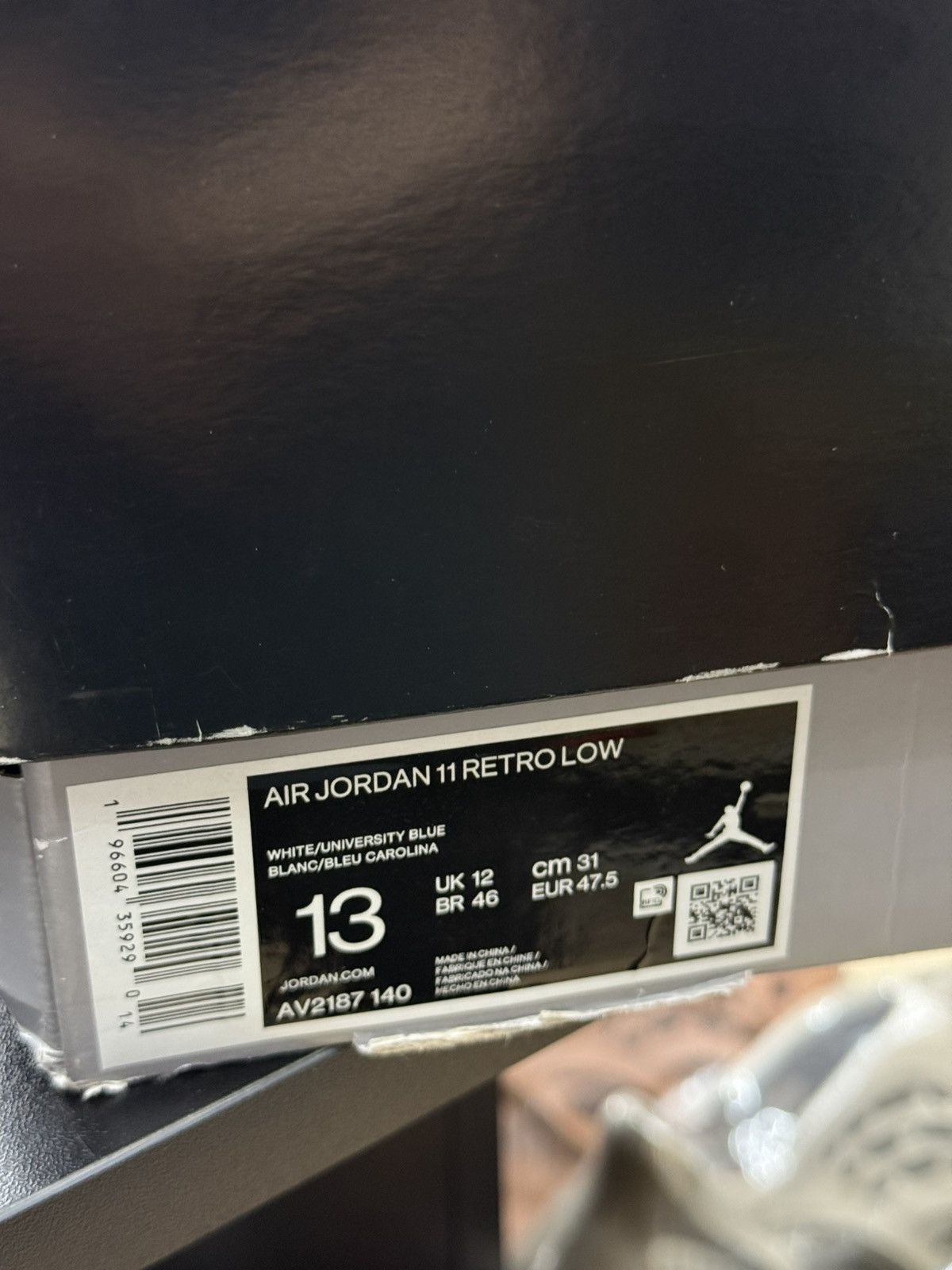 Jordan Brand Air Jordan 11 Retro Low Cement Grey White UNC Blue Size 13 Size US 13 / EU 46 - 24 Thumbnail
