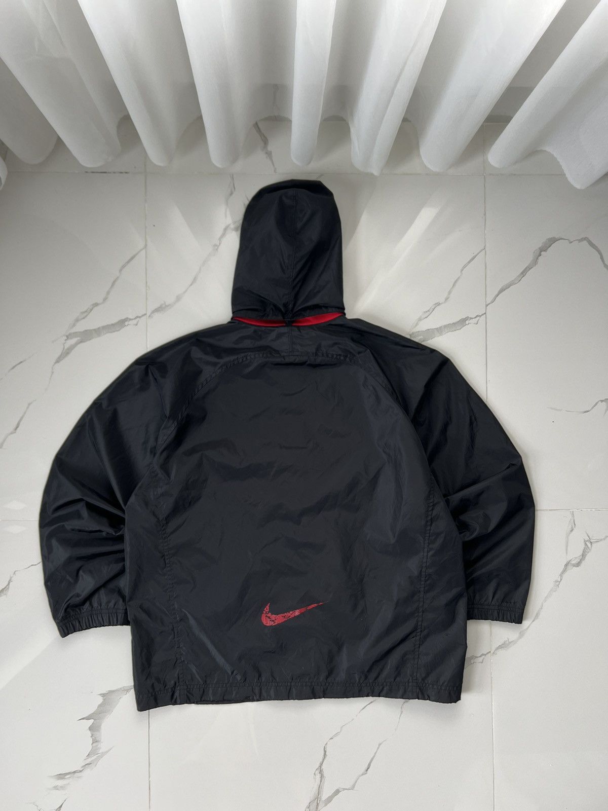 Nike × Vintage 90's NIKE BACK SWOOSH LOGO RETRO GORPCORE RARE TRACK JACKET Size US M / EU 48-50 / 2 - 2 Thumbnail