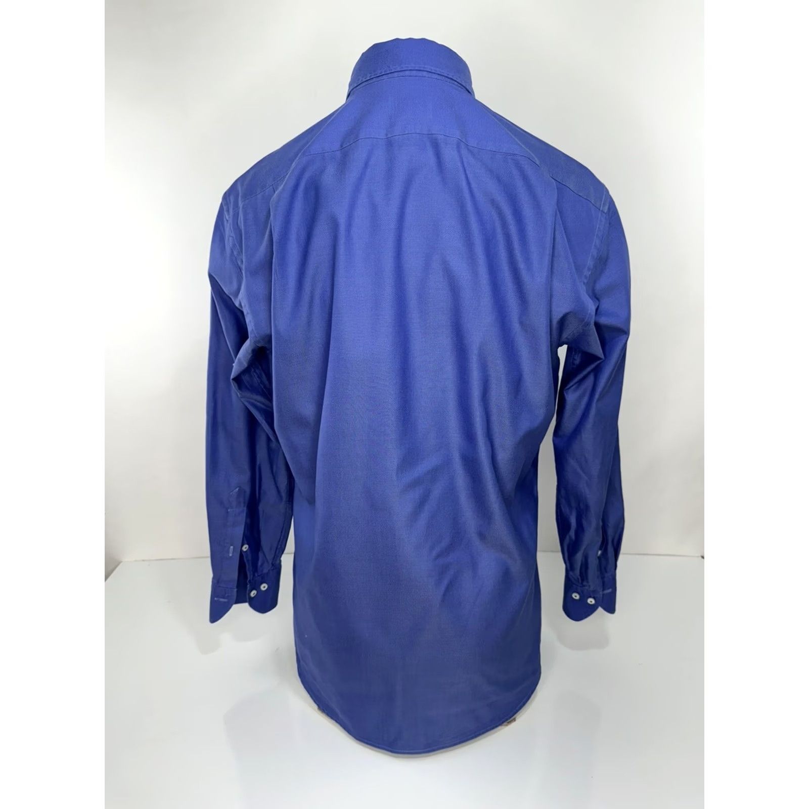 Vintage STENSTROMS - Mens 15.5 / 39 Dress Shirt Button-Up Long Sleeve Blue 15.5 Mens Shirt Size 42R - 4 Thumbnail
