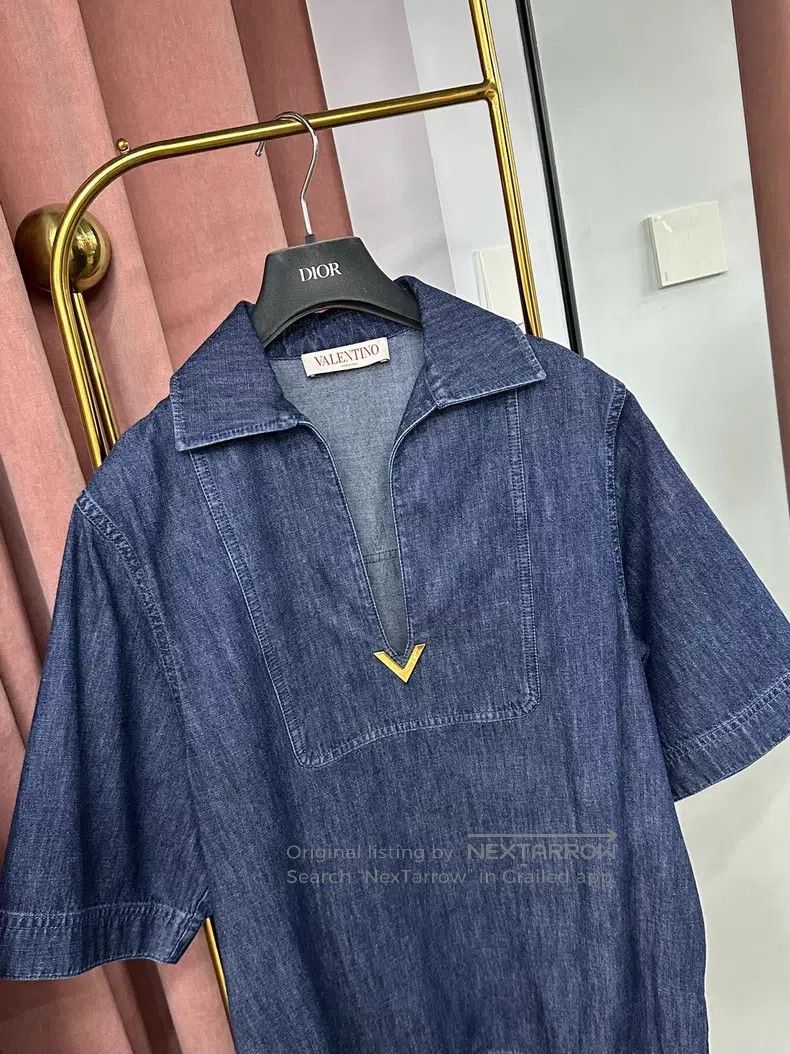 Valentino Valentino Blue lace dress Size M / US 6-8 / IT 42-44 - 2 Thumbnail