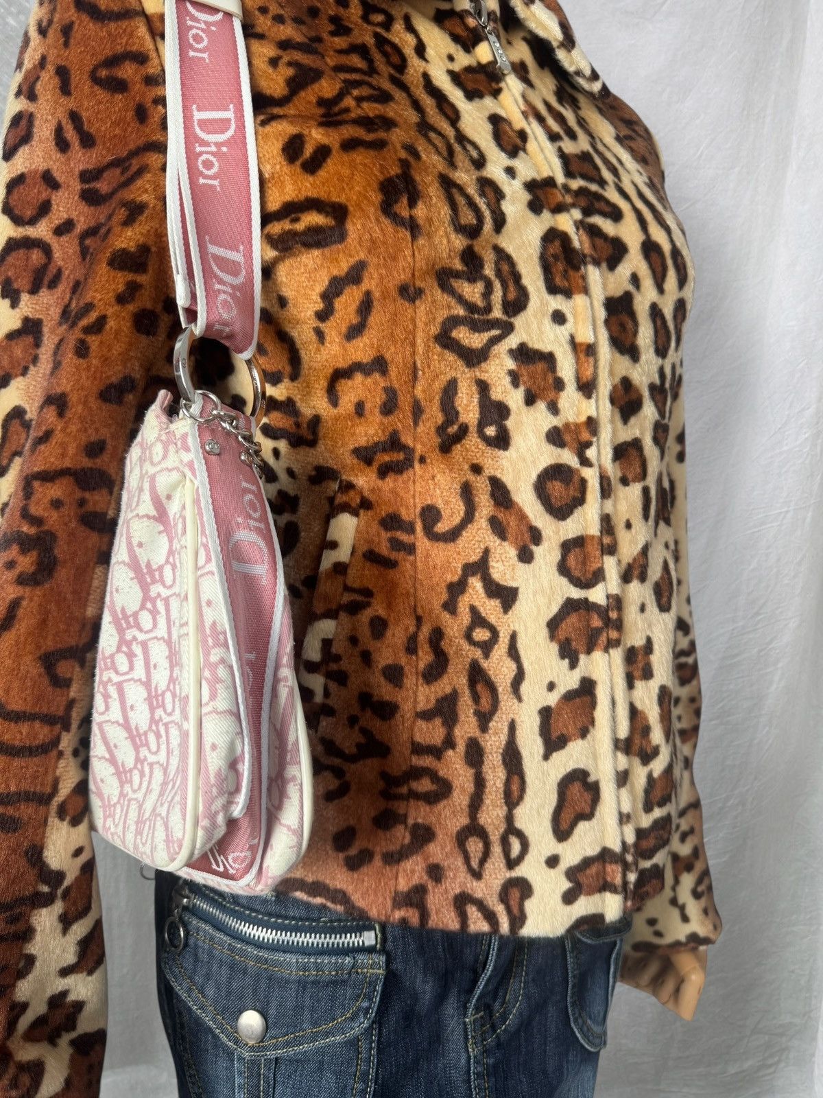Hysteric Glamour 2000’s Aesthetic Vintage Y2K Leopard Faux Fur Jacket Size M / US 6-8 / IT 42-44 - 6 Thumbnail