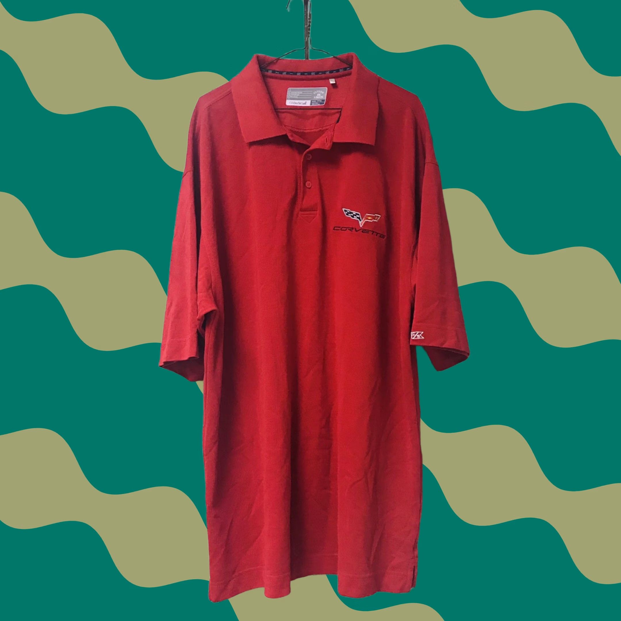 Cutter & Buck Cutter & Buck Men Red Corvette Embroidered Performance DryTec Polo Shirt 3XL Size US XXL / EU 58 / 5 - 1 Thumbnail