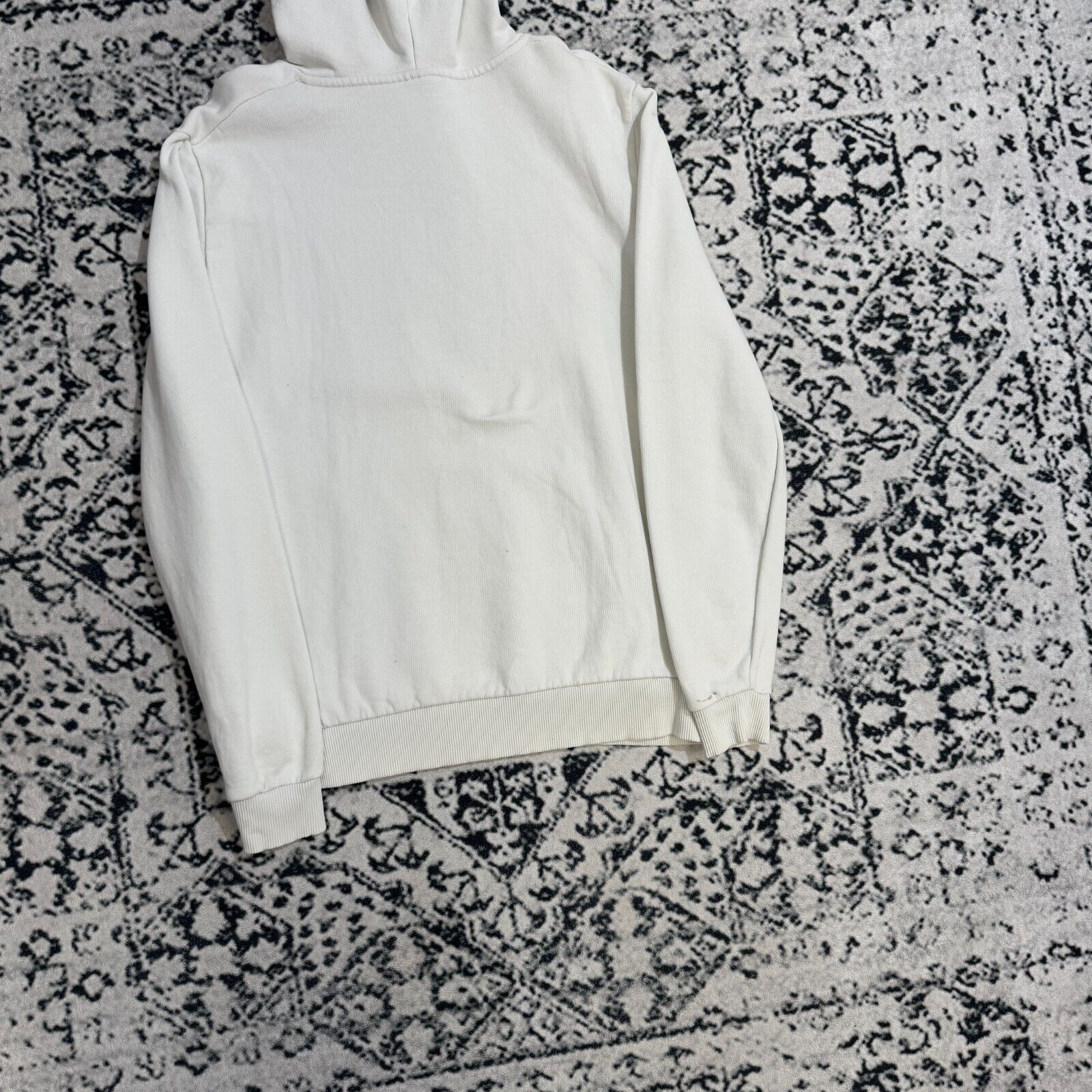 Vintage White Cotton Hoodie Size L Y2K 90s Essential USA Athletic Size US L / EU 52-54 / 3 - 7 Thumbnail