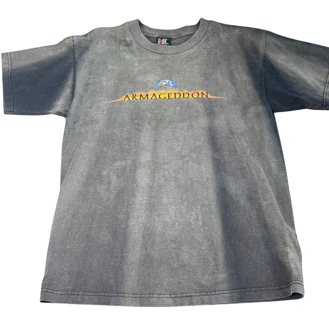 Giant Vintage 1998 Armageddon Movie Promo T-Shirt Black Size US L / EU 52-54 / 3 - 2 Thumbnail