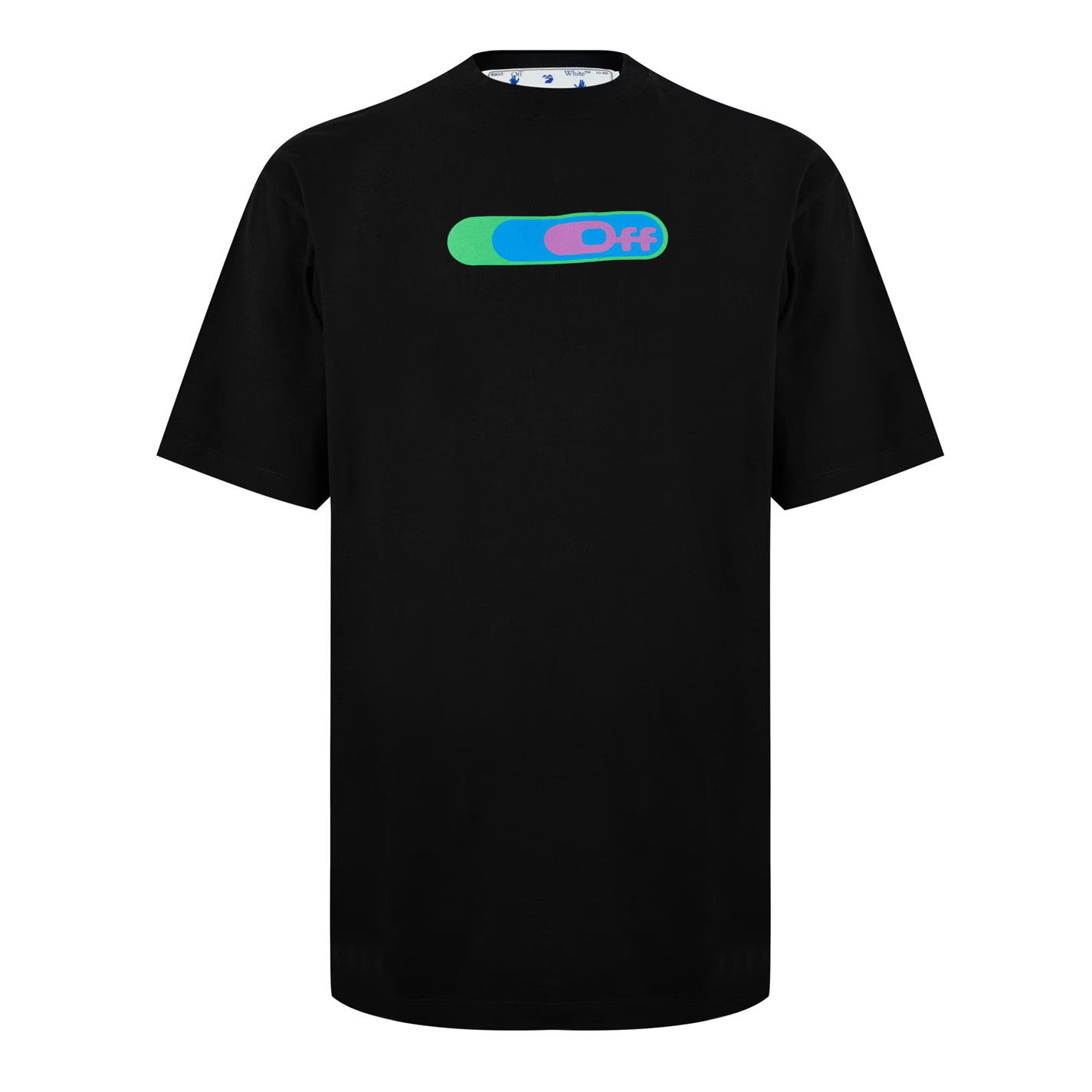 Off-White o1g2r1mq0226 Short-Sleeve Longline T-Shirt In Black Size US XS / EU 42 / 0 - 1 Thumbnail