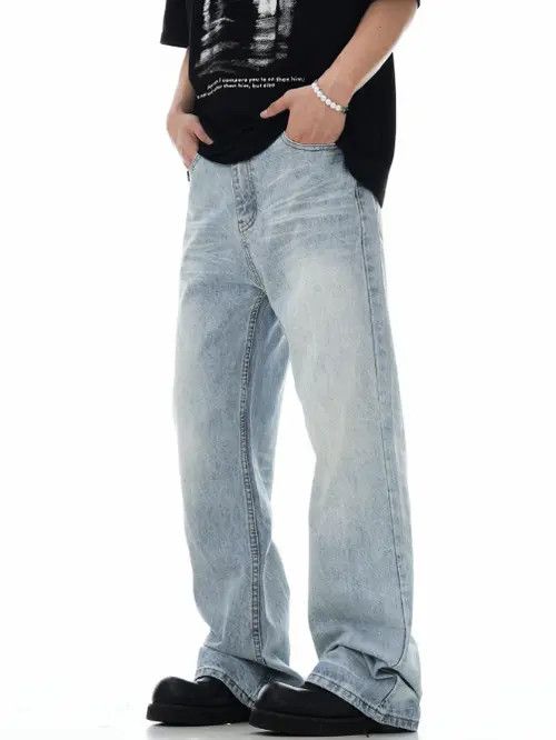 VIBE Retro washed simple versatile casual flared jeans Size US 32 / EU 48 - 7 Thumbnail