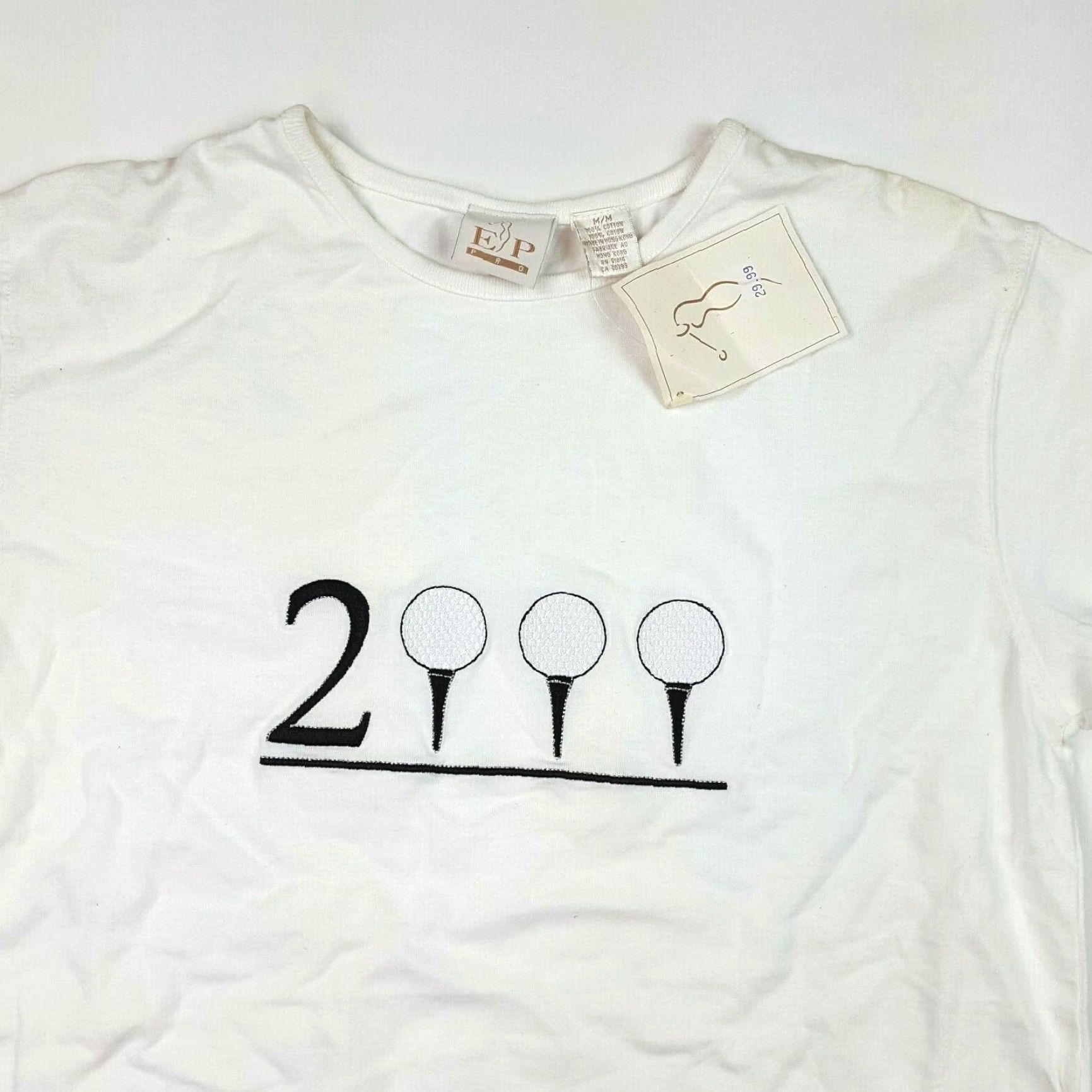 Vintage VINTAGE Y2K Golf Size Medium White Short Sleeve Retro Sports T Shirt Unisex Adults EP Pro Size US M / EU 48-50 / 2 - 2 Thumbnail