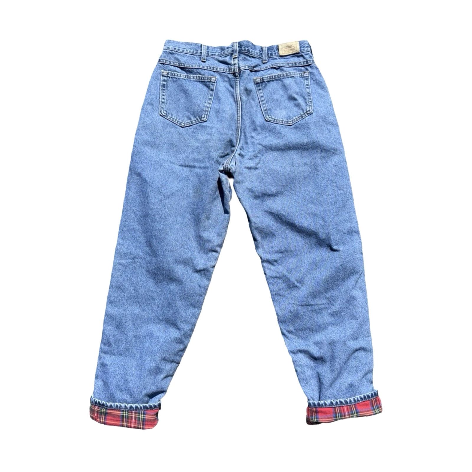 Vintage VINTAGE LL Bean Jeans Men's Denim Lined Blue 90s Made in USA Size 38 Regular Straight USA Mens Size US 38 / EU 54 - 2 Thumbnail
