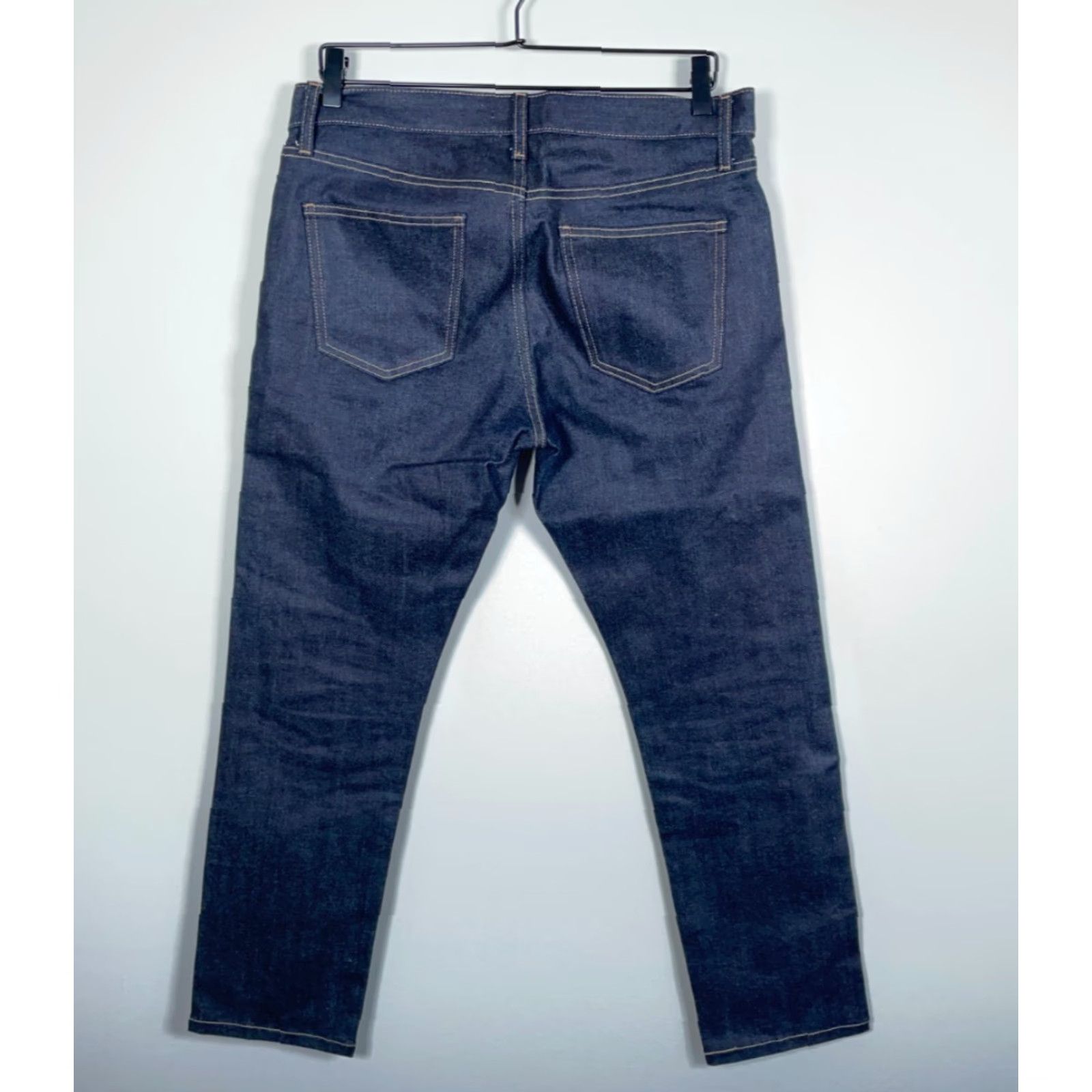 Uniqlo Uniqlo Jeans Slim Tapered Denim 5-Pocket Blue Kaihara Cotton Stretch Regular Men 32 x 27 Vintage No 90s Style Size US 33 - 2 Thumbnail