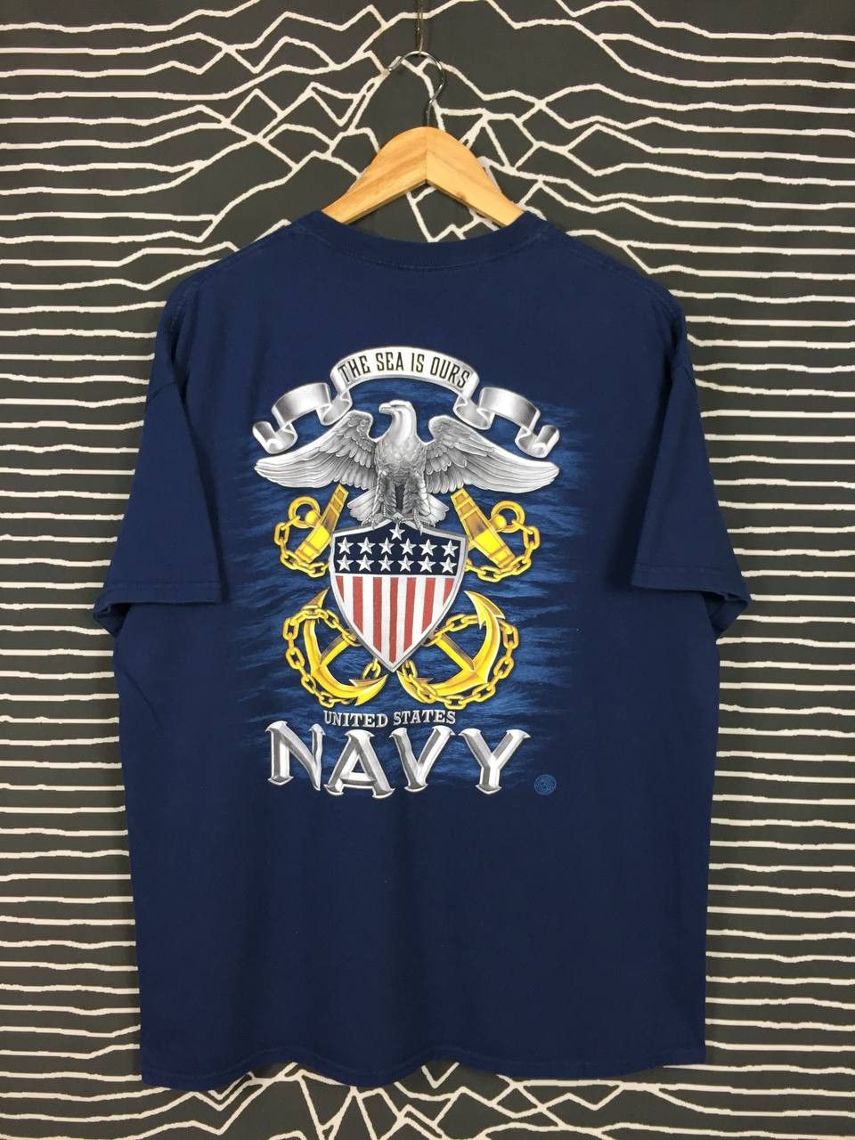 Vintage United States Navy USN The Sea Is Ours Graphic Tee Size US XL / EU 56 / 4 - 2 Thumbnail