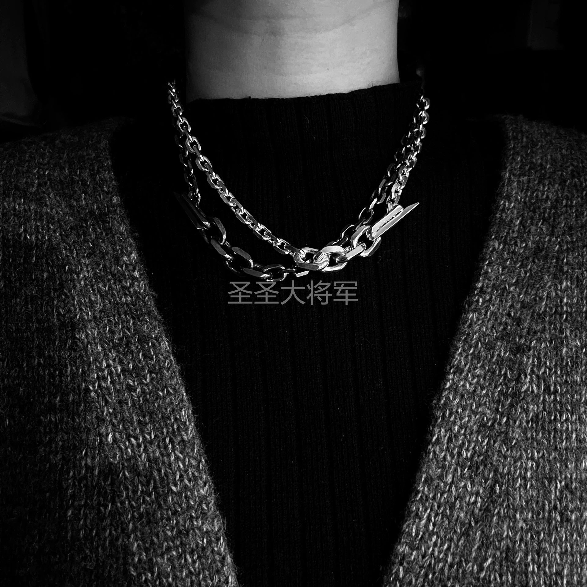 Chin Teo Chin Teo Chunky Chain Two-Tone 45 New Authentic Necklace Size ONE SIZE - 5 Thumbnail