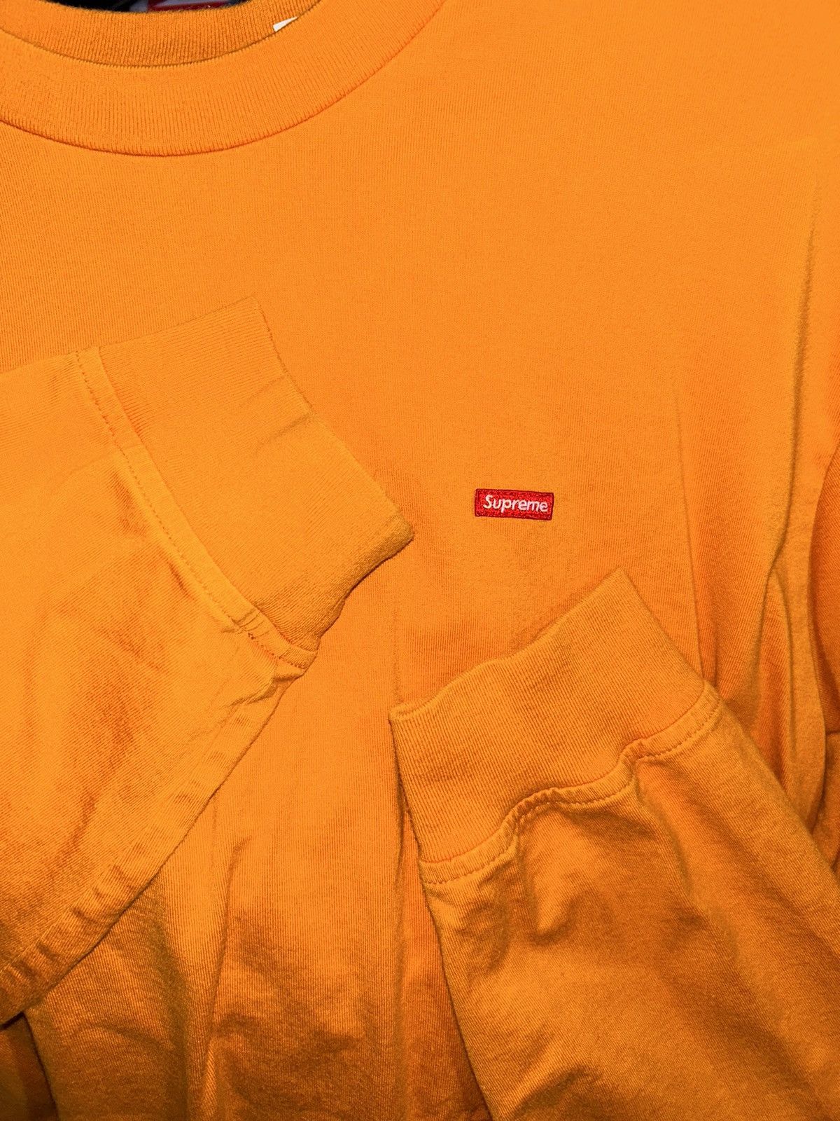 Supreme Supreme Small Box Long Sleeve Tee Dark Orange FW21 Large Size US L / EU 52-54 / 3 - 4 Thumbnail