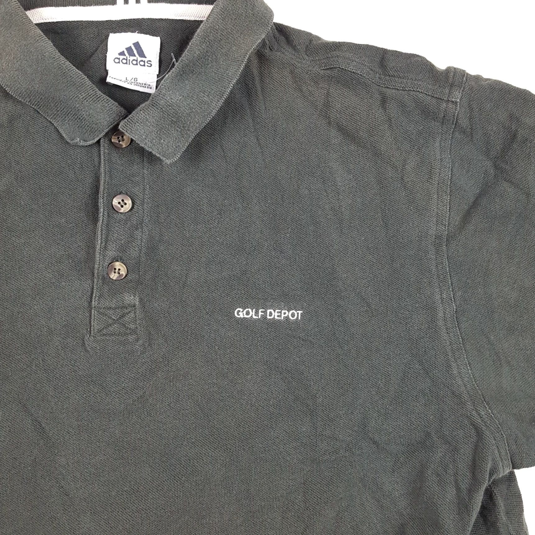 Adidas VTG 90s adidas Golf Polo Shirt Mens Size L Short Sleeve Black Funky Fade Polo Shirt Vintage Adidas Golf Shirt Mens L Black 90s Retro Polo Shirt Size US L / EU 52-54 / 3 - 4 Thumbnail