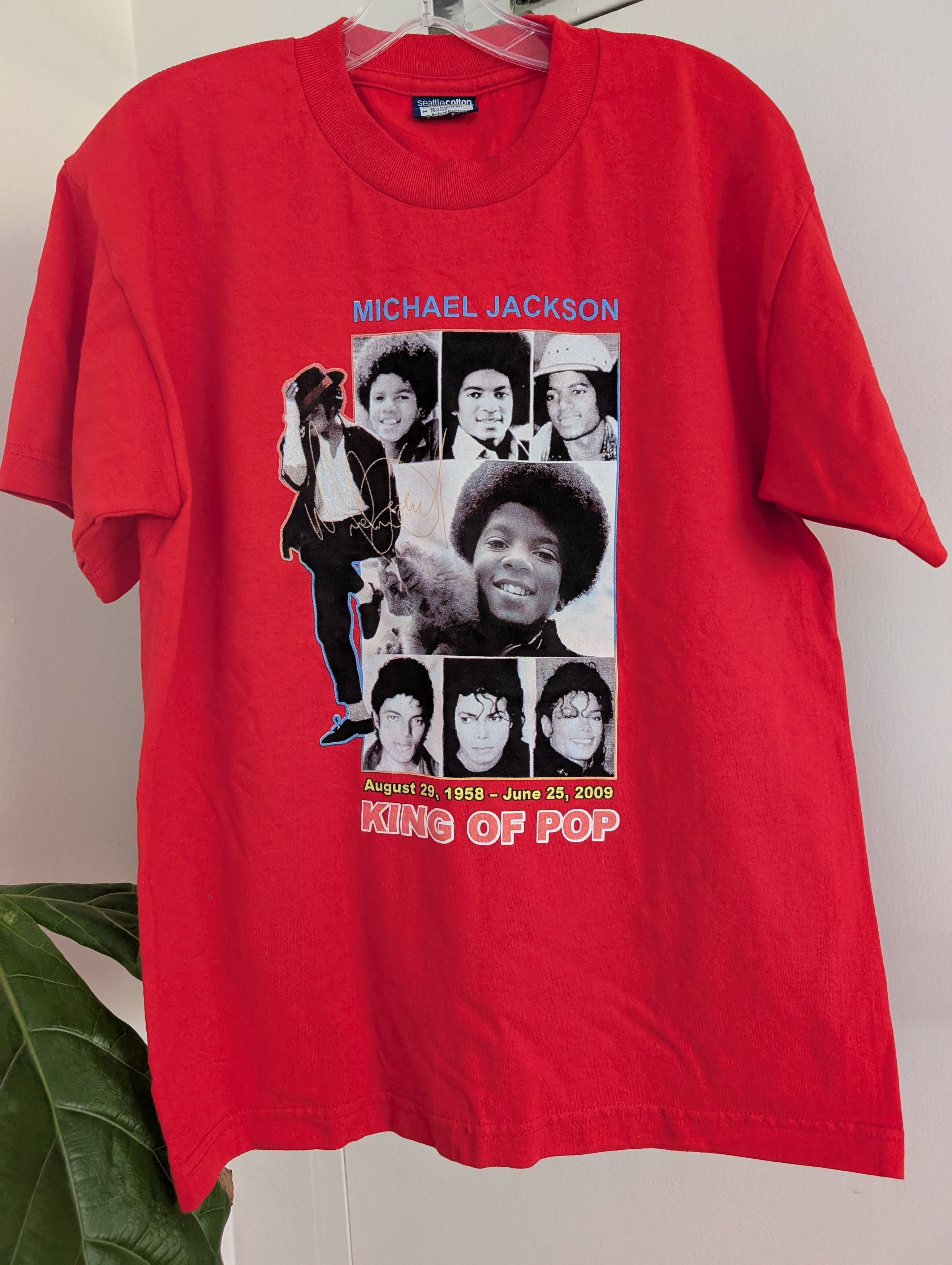 Gildan Vintage Michael Jackson 2009 Memorial King Of Pop Size US M / EU 48-50 / 2 - 1 Thumbnail