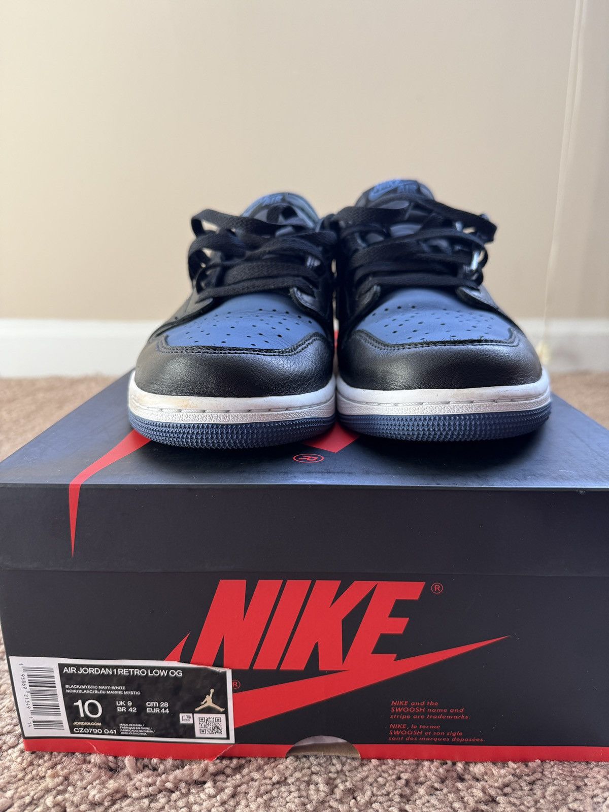 Jordan Brand Jordan 1 Low “Mystic Blue” Size US 10 / EU 43 - 4 Thumbnail