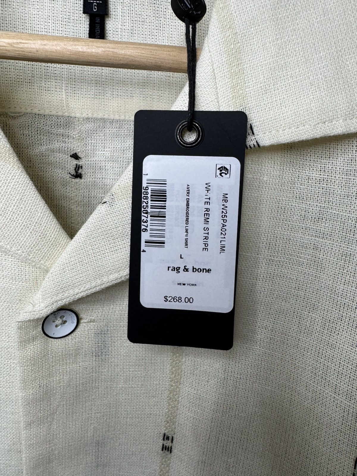 Rag & Bone Rag & Bone Avery Embroidered Camp Shirt | Gulf Remi Stripe Size US L / EU 52-54 / 3 - 5 Thumbnail