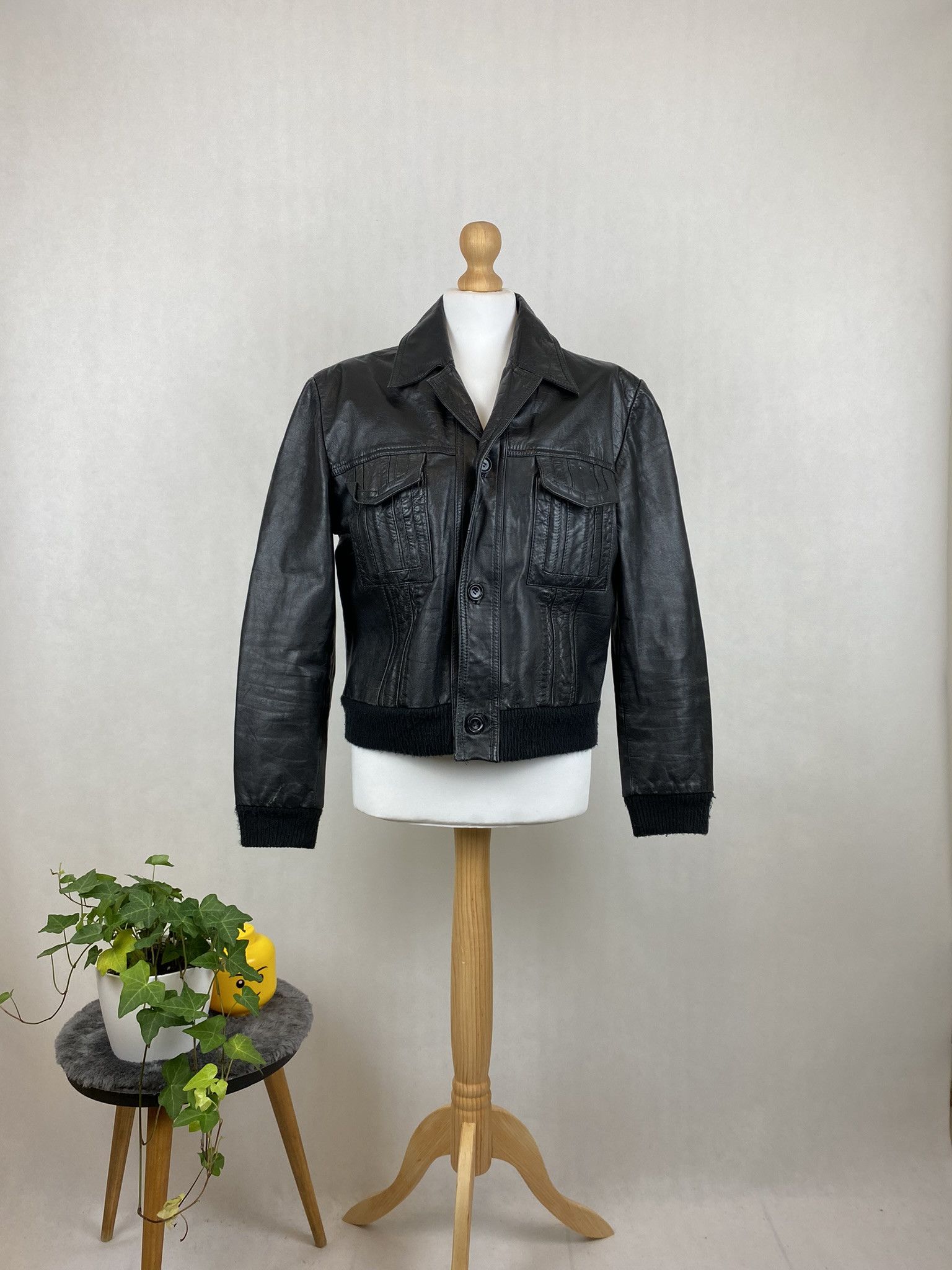 Genuine Leather × Vintage real leather jacket vintage vera pelle Size L / US 10 / IT 46 - 1 Thumbnail