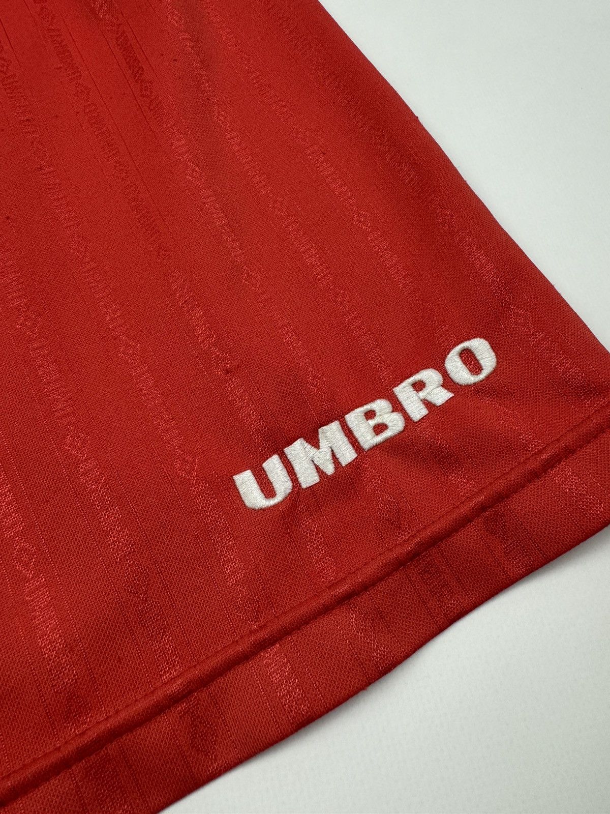 Umbro 1990’s Vintage Faded Umbro Multi-logo Shorts Size US 34 / EU 50 - 3 Thumbnail