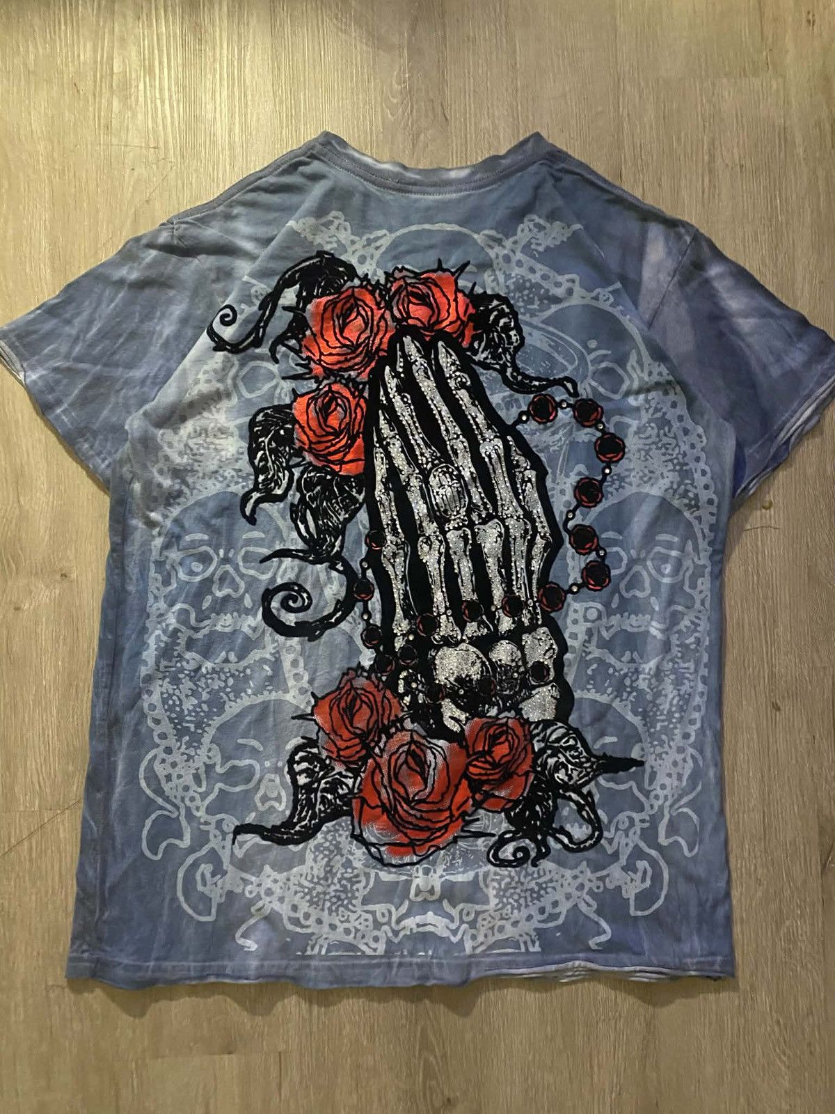 Affliction COTTY ON Y2K Rhinestone Graphic Tee Size L / US 10 / IT 46 - 1 Thumbnail