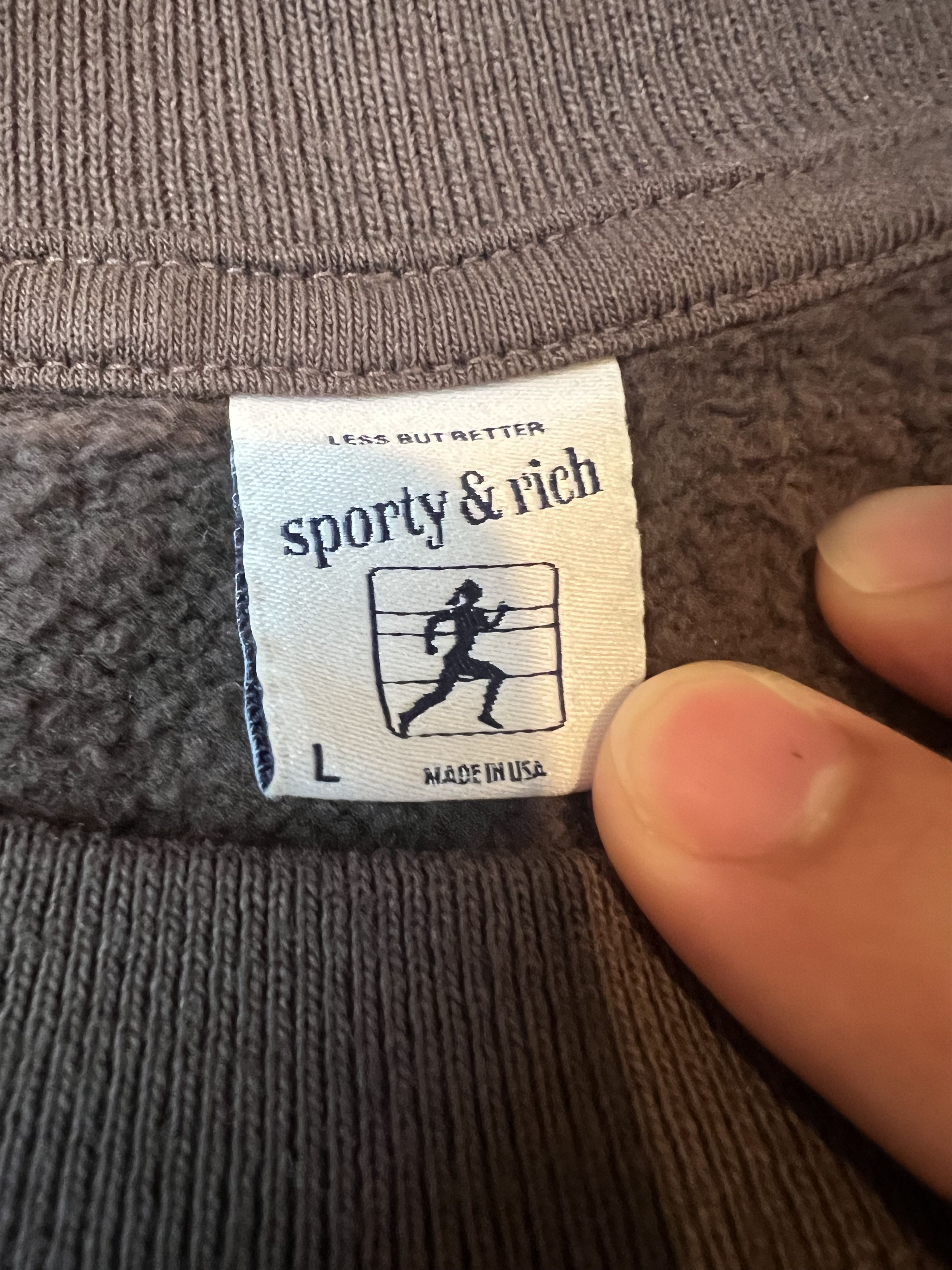 Sporty & Rich Sporty & Rich Chocolate Crewneck Large Retail $165 Size US L / EU 52-54 / 3 - 5 Thumbnail