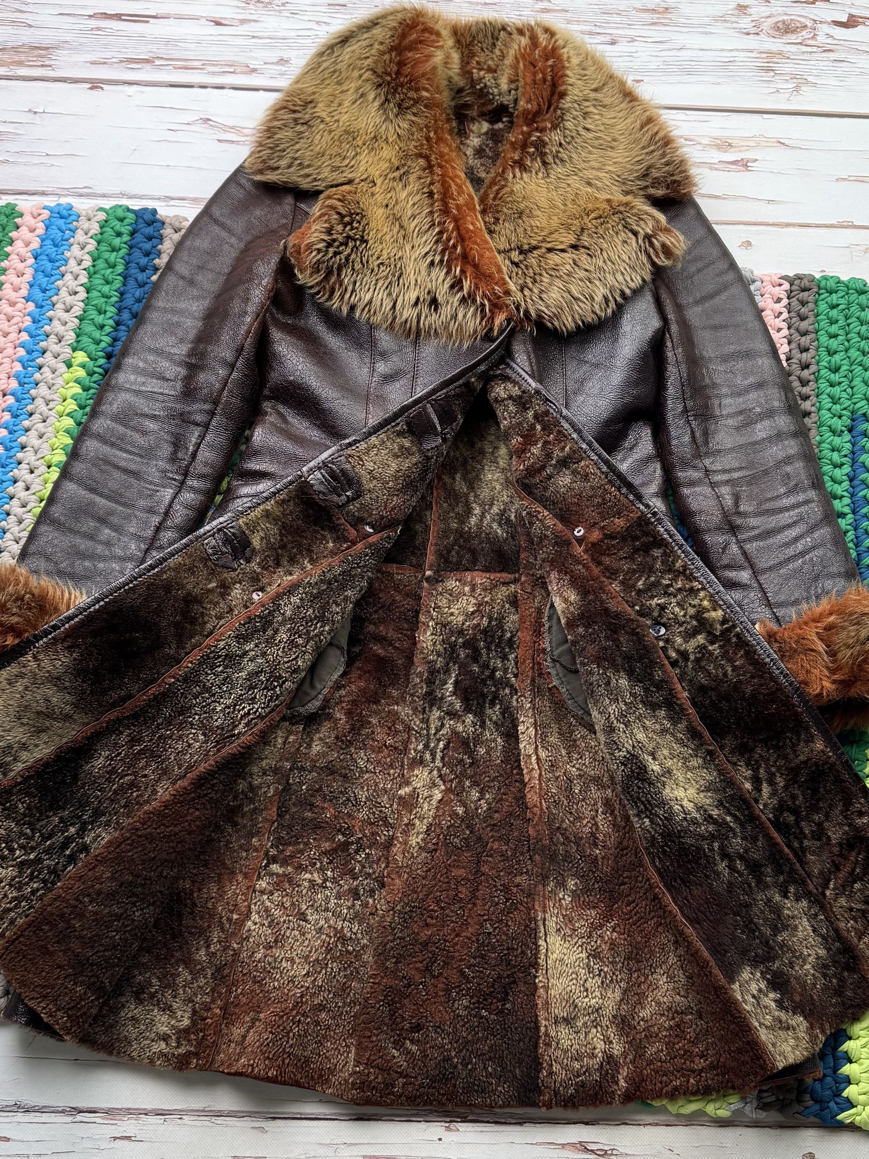 Vintage Vintage Real Sheepskin Coat (ET1)(D15) Size S / US 4 / IT 40 - 5 Thumbnail