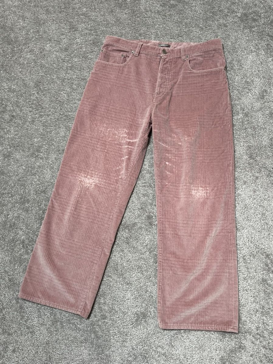 Dior SAMPLE Christian Dior Couture Velvet Pink Cropped Pants Size US 31 - 6 Thumbnail