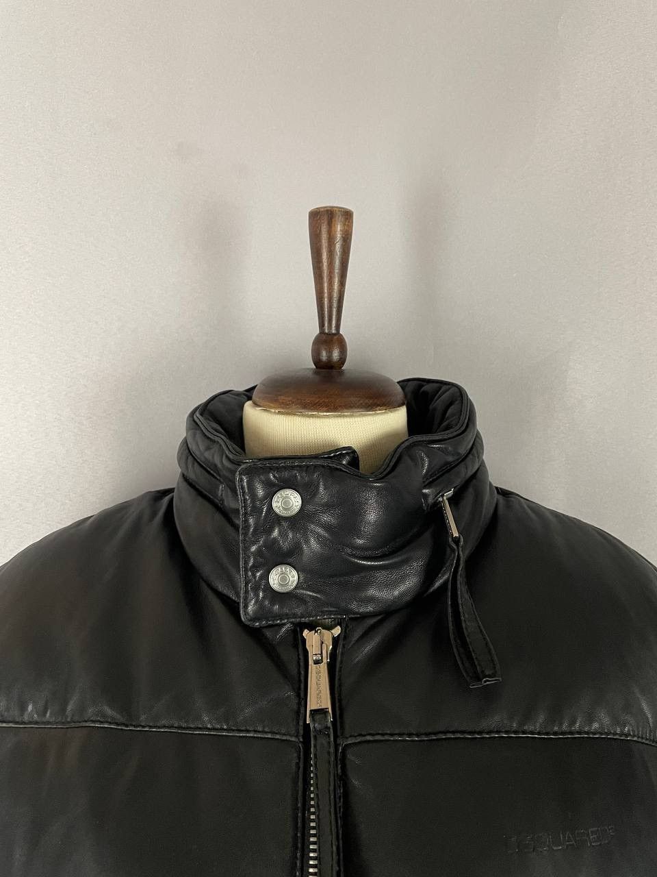 Dsquared2 Dsquared2 Leather Jacket Black Moto Size US S / EU 44-46 / 1 - 3 Thumbnail