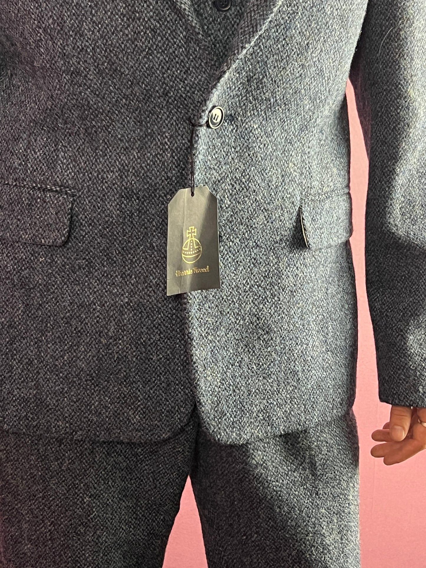 Harris Tweed Harris Tweed Vintage Glen Check 3 Piece Suit 40R Size 40R - 5 Thumbnail