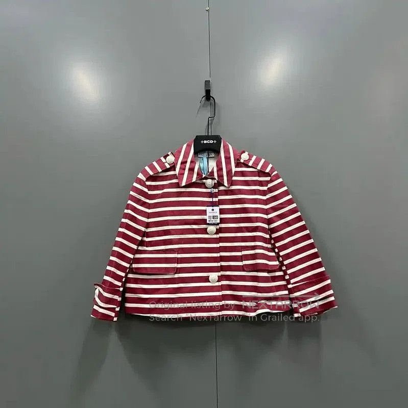 Valentino Valentino Striped Cotton Jacket for Women . Size XXS / US 00 / IT 34 - 1 Thumbnail