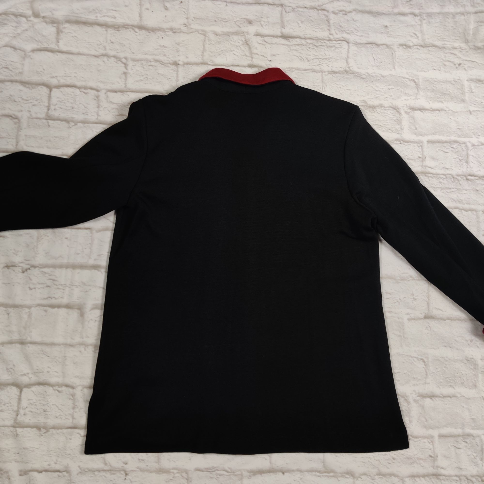 Vintage Sag Harbor Petite M Black Red Contrast Trim Button Front Bla Size M / US 6-8 / IT 42-44 - 9 Thumbnail