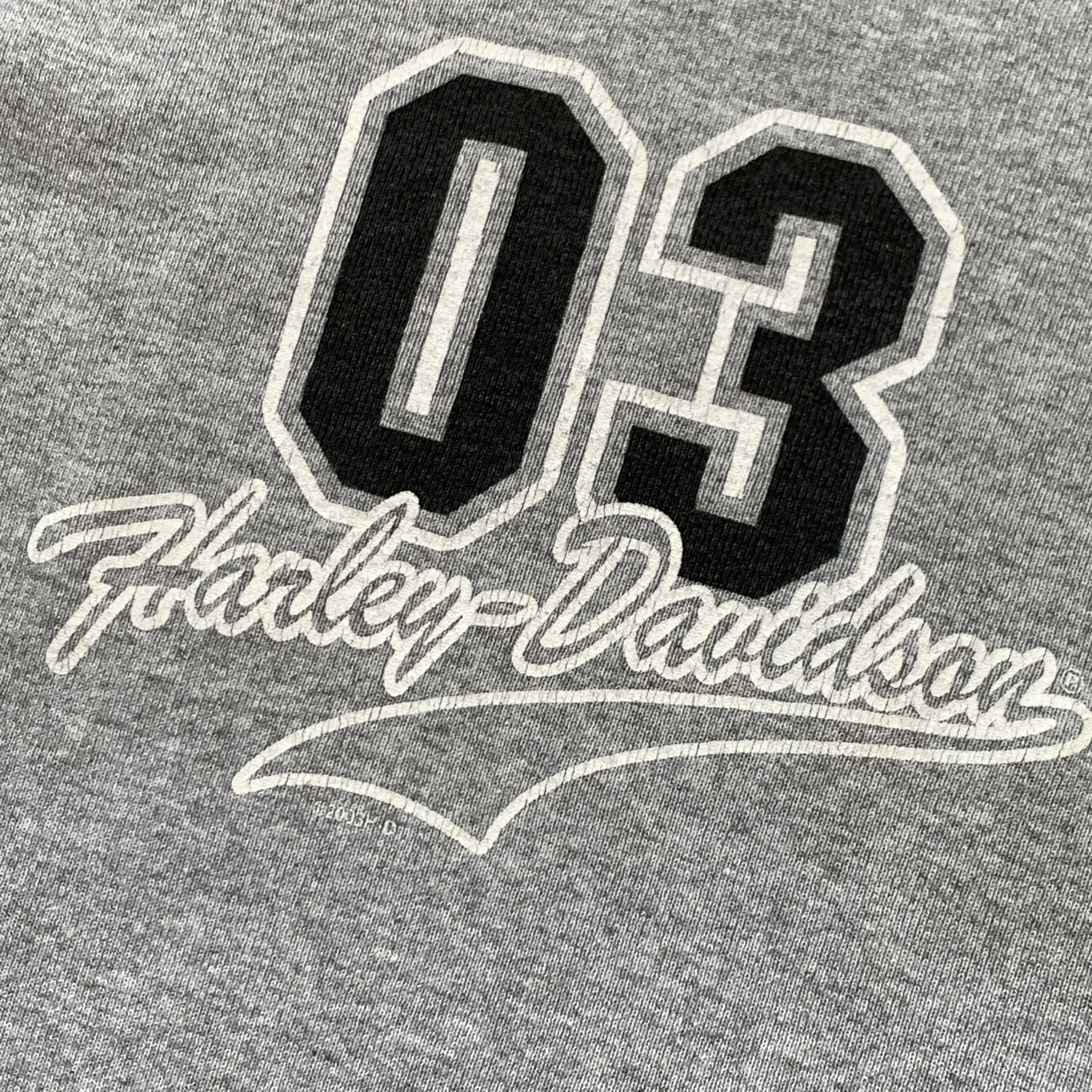 Harley Davidson Vintage Harley Davidson Grey Graphic Longsleeve Tee Shirt Size M / US 6-8 / IT 42-44 - 5 Thumbnail