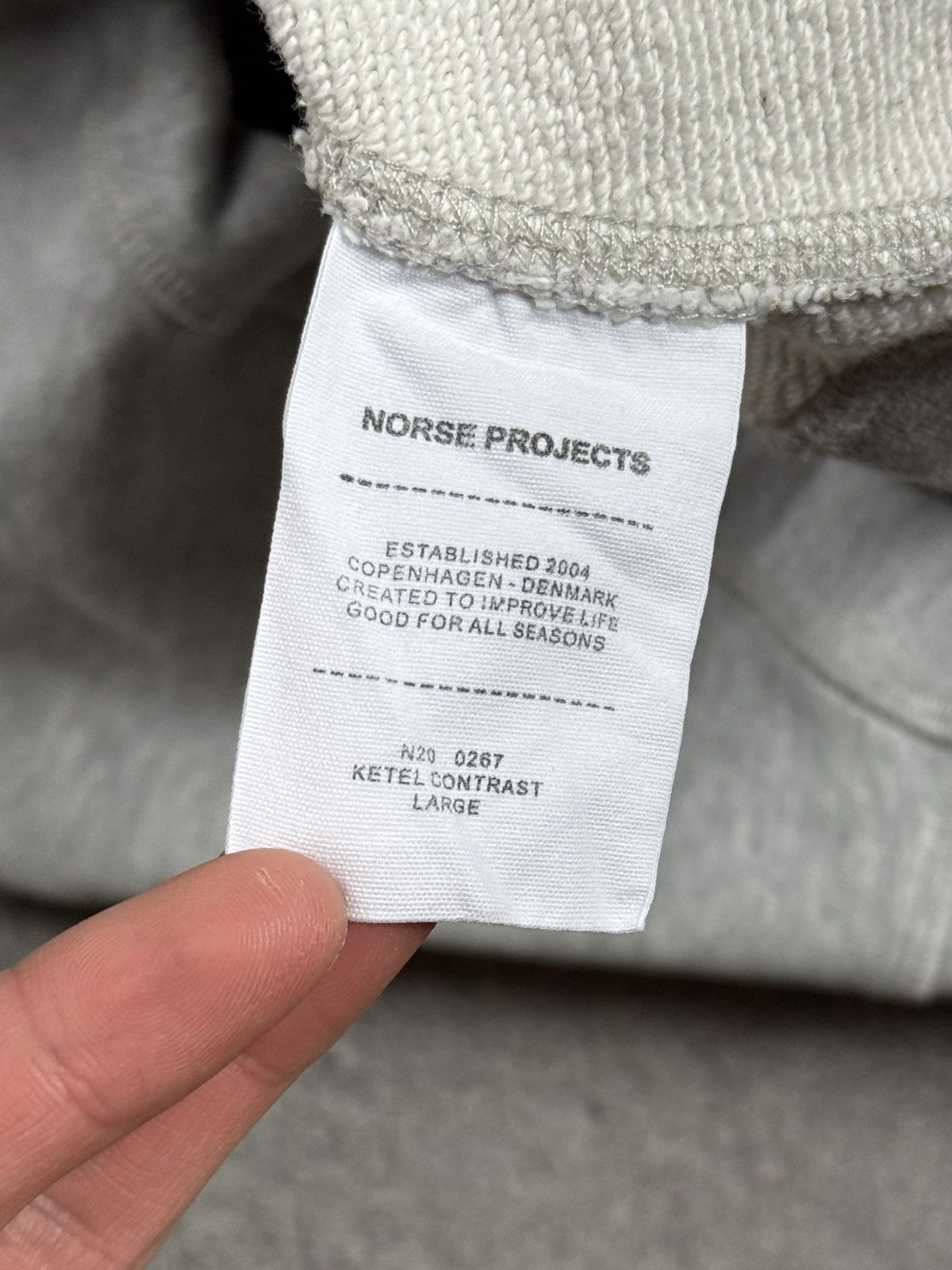 Designer × Norse Projects Norse Projects L ketel contrast sweatshirt jumper pullover Size US L / EU 52-54 / 3 - 10 Thumbnail
