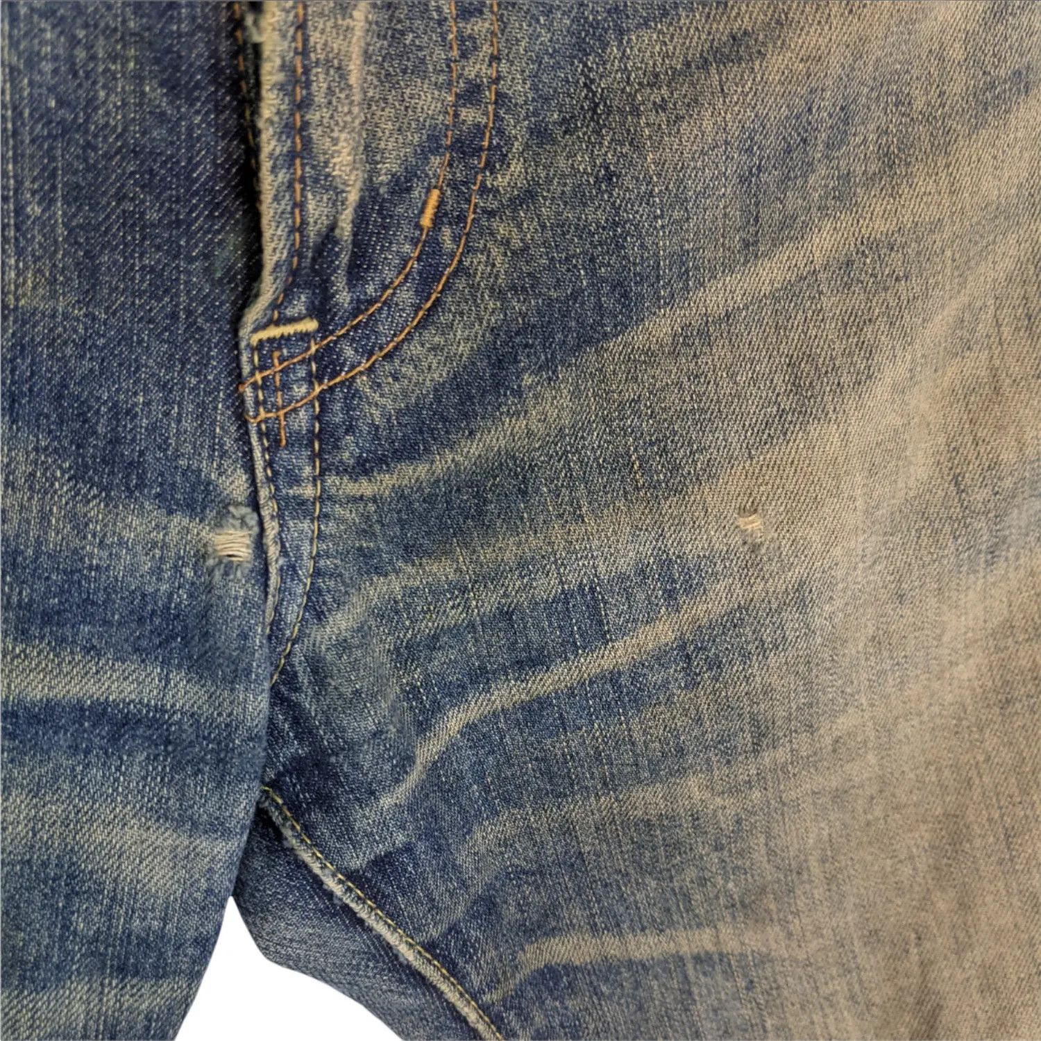 Uniqlo Vintage 2000's UNIQLO Japan Distressed Denim Jeans Pant Size US 30 / EU 46 - 11 Thumbnail