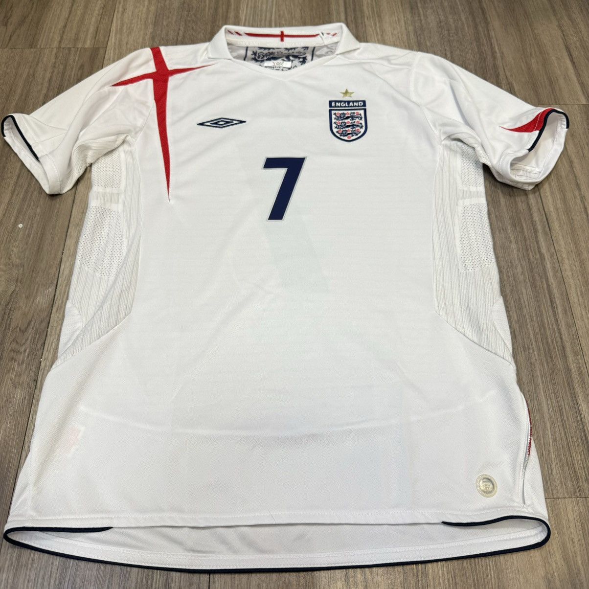 Umbro (Youth size)England World Cup 2006 home shirt #7 Beckham Size M / US 6-8 / IT 42-44 - 1 Thumbnail