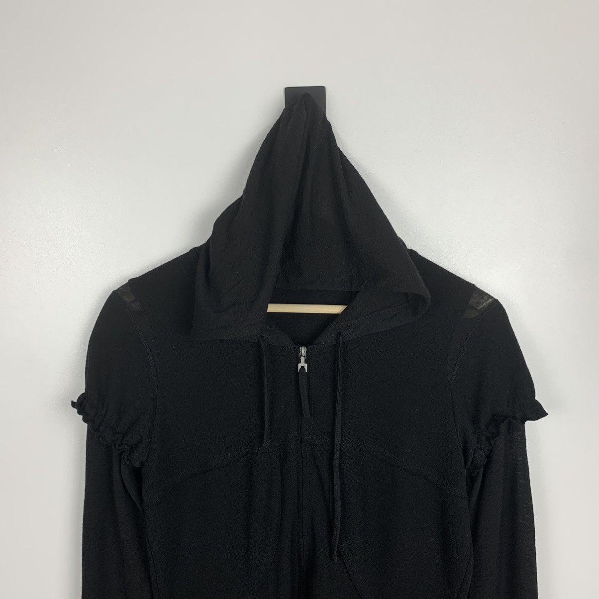 Marithe + Francois Girbaud Vintage Marithe + Francois Girbaud Avant Garde Zip Hoodie Size US S / EU 44-46 / 1 - 2 Thumbnail
