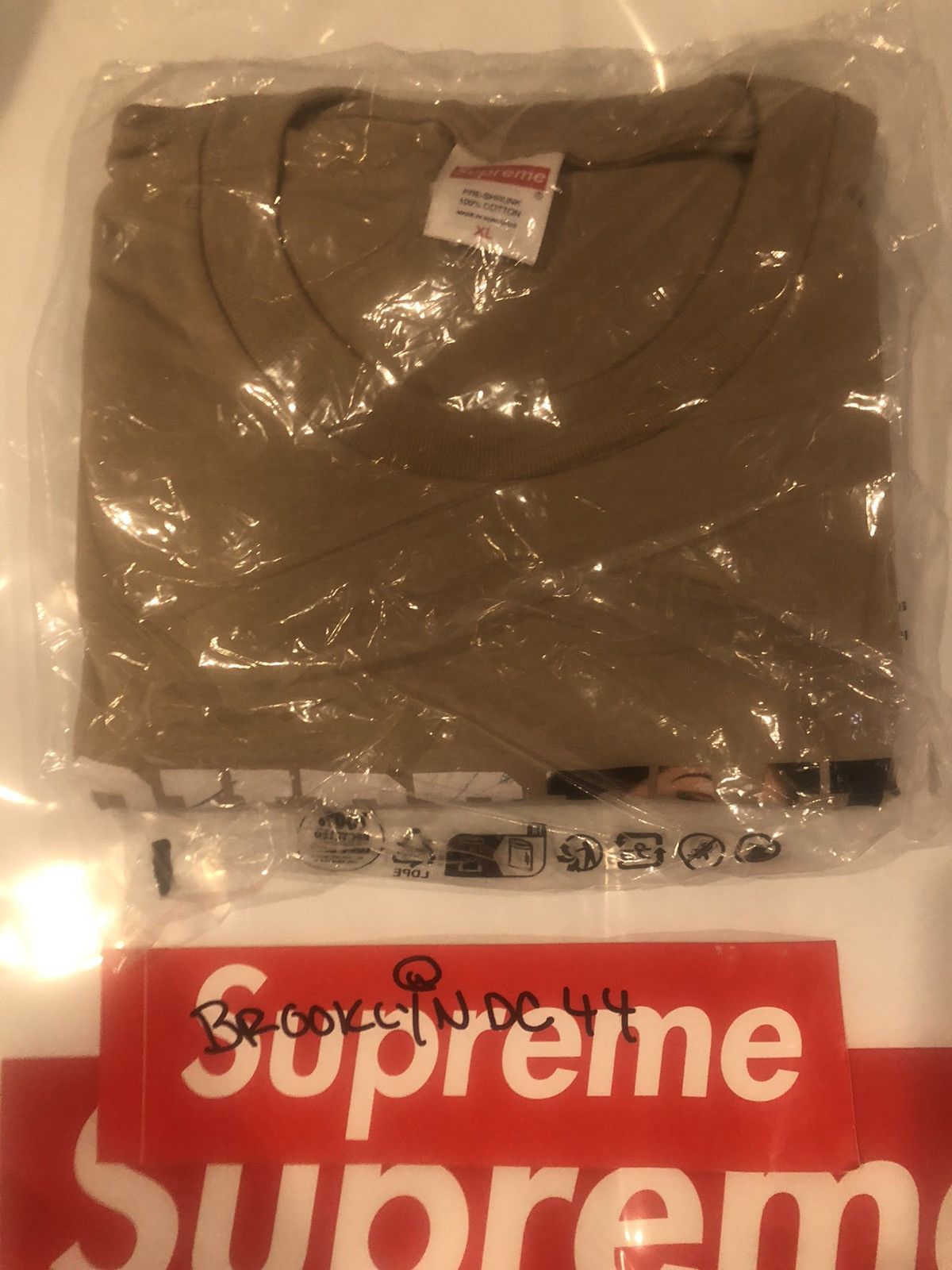 FW 24 Tera Patrick Supreme Tee XL Khaki