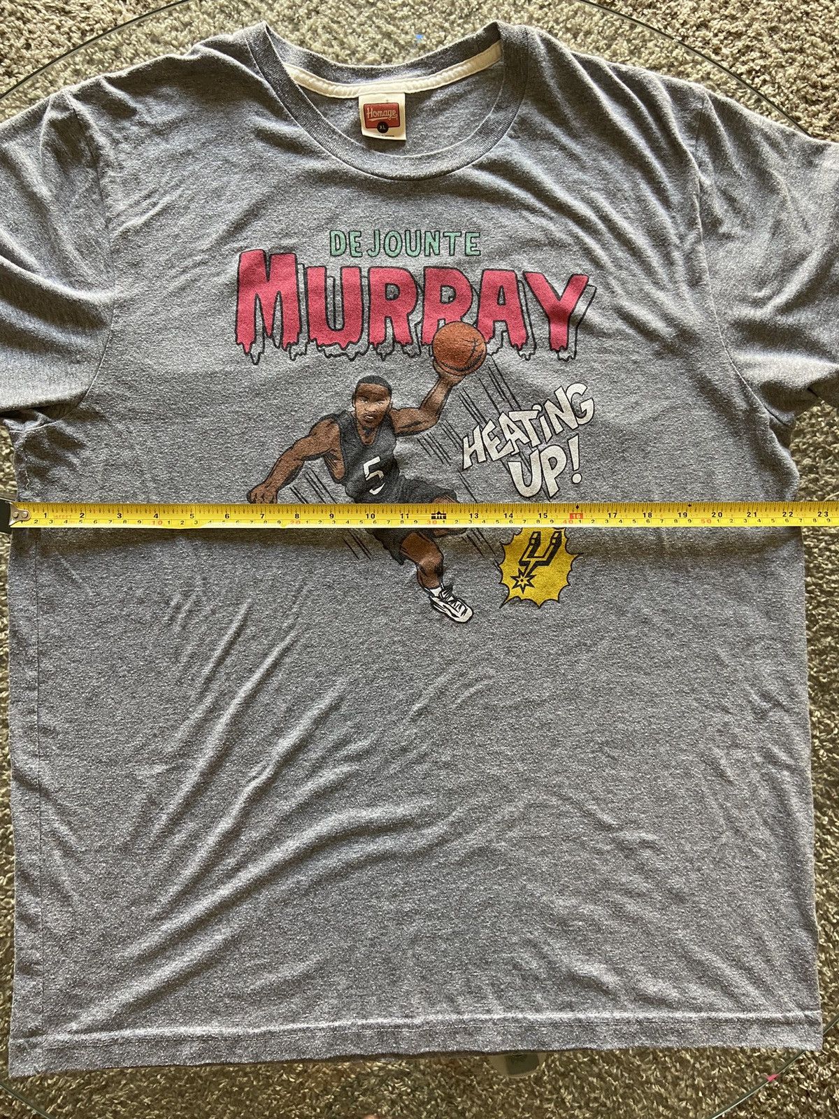 Homage Vintage homage De Jounte Murry Spurs “Heating Up” Tee Size US XL / EU 56 / 4 - 4 Thumbnail