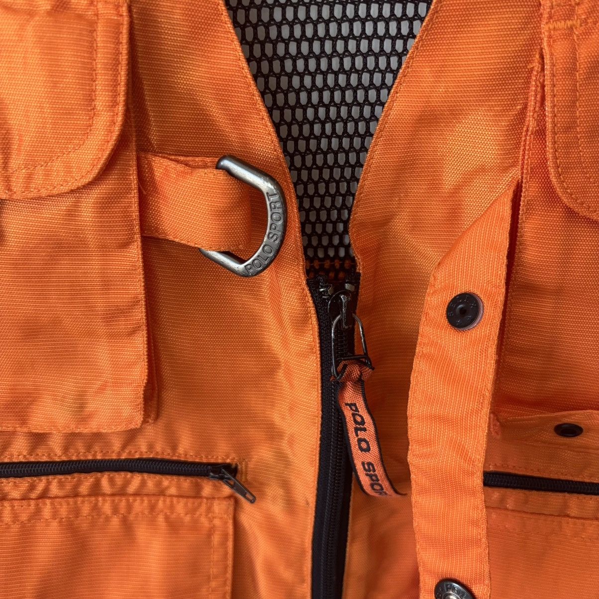 Polo Ralph Lauren Polo Sport 100% Nylon Hi Tech Utility Vest Safety Orange Size US S / EU 44-46 / 1 - 6 Thumbnail