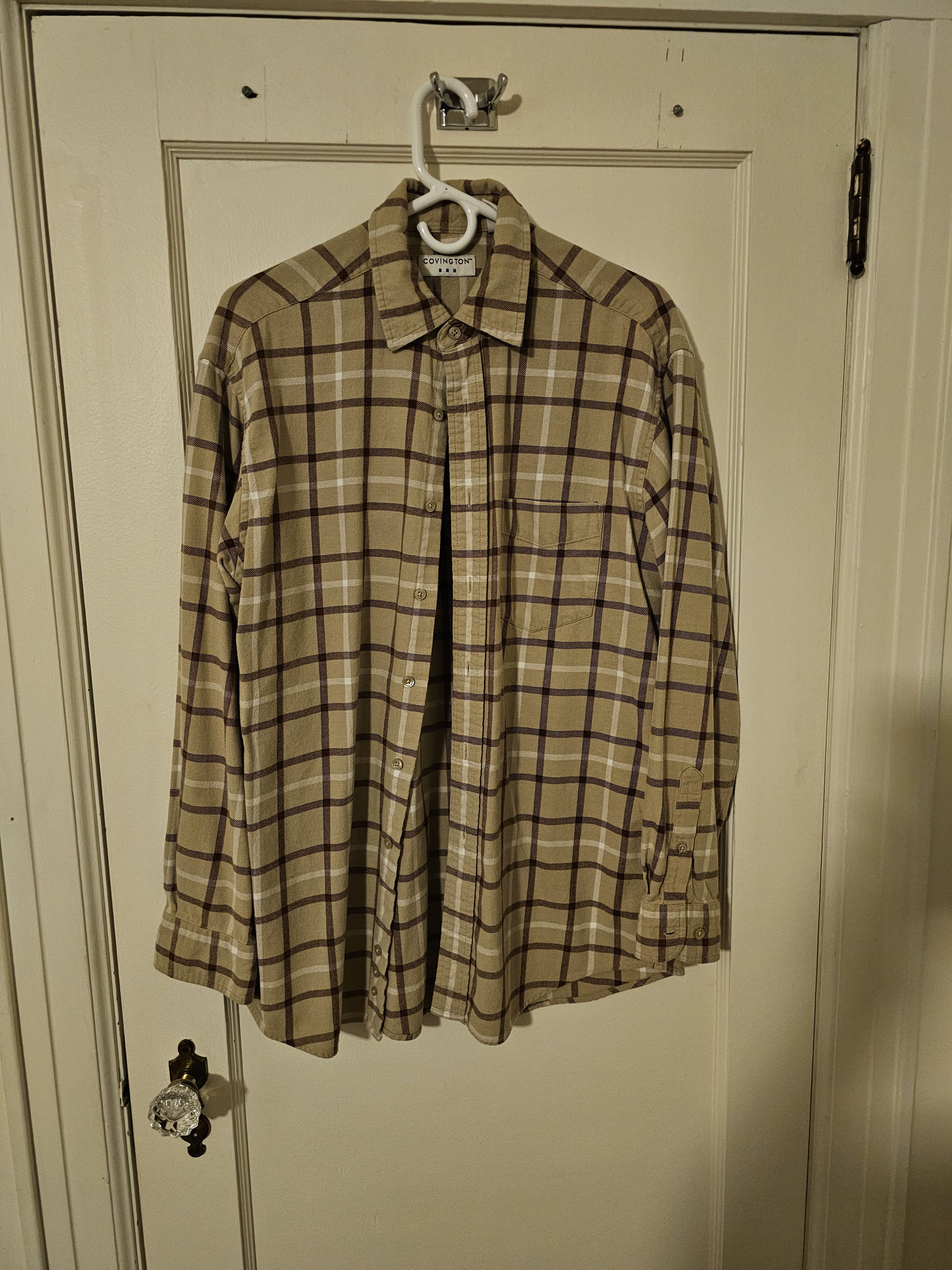 Covington Covington men's medium button down tan and reddish brown Size US M / EU 48-50 / 2 - 1 Thumbnail