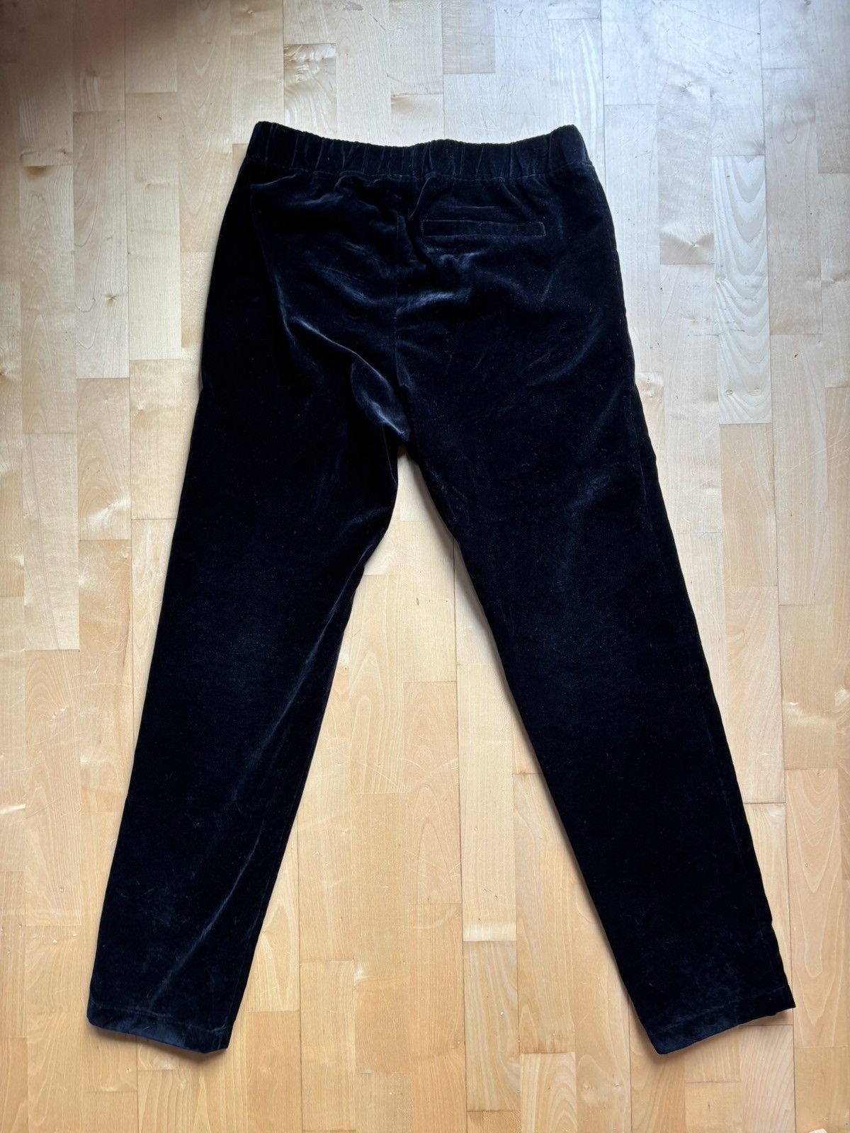A.P.C. A.P.C Black Crushed Velvet Trouser Size US 34 / EU 50 - 2 Thumbnail