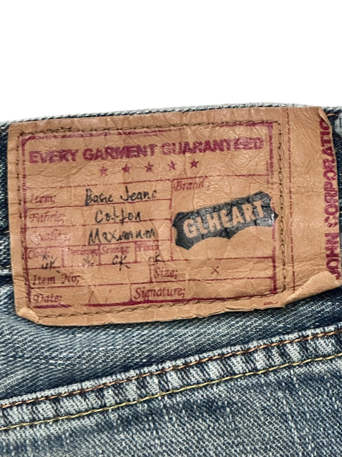 Japanese Brand GILHEART Distressed Japan Denim Straight Jeans With Faded Size US 33 - 9 Thumbnail