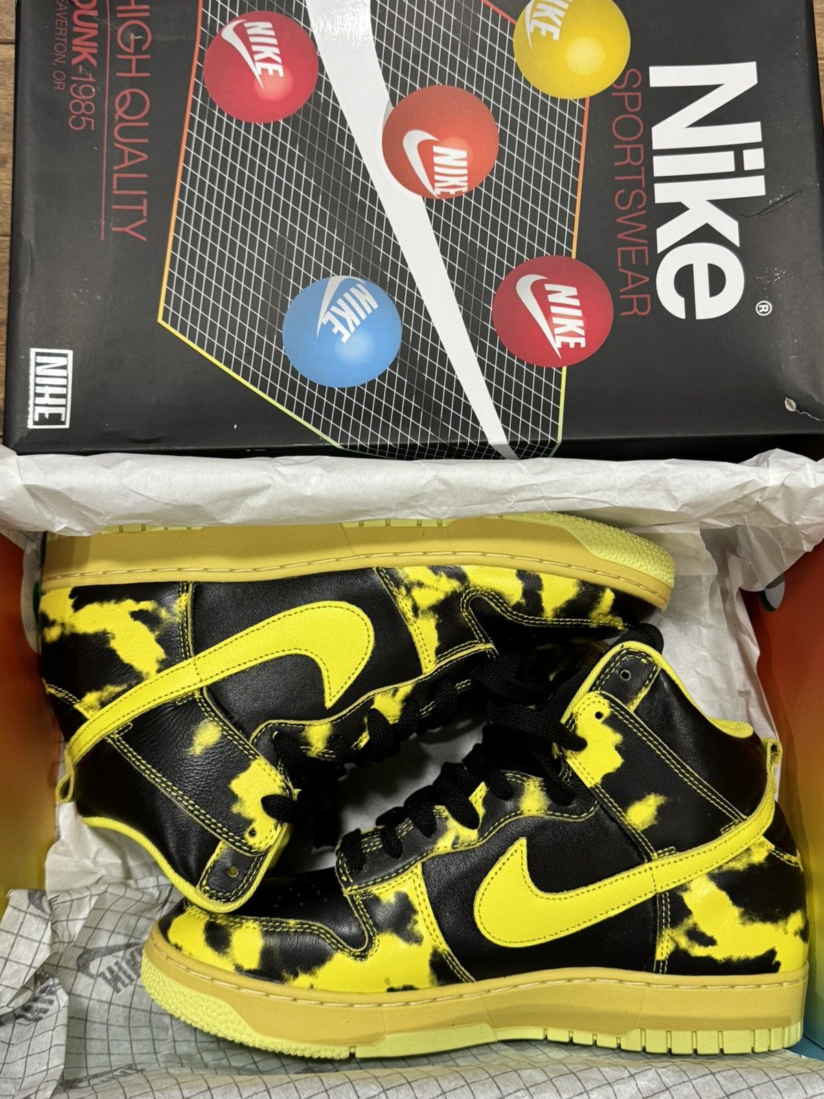 Nike Nike Dunk High 1985 SP Yellow Strike Size US 9.5 / EU 42-43 - 1 Thumbnail