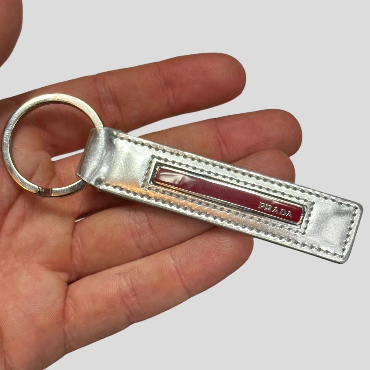Prada Prada Sport 00’s Astro Leather Red Tab Key Ring + Box Size ONE SIZE - 1 Thumbnail