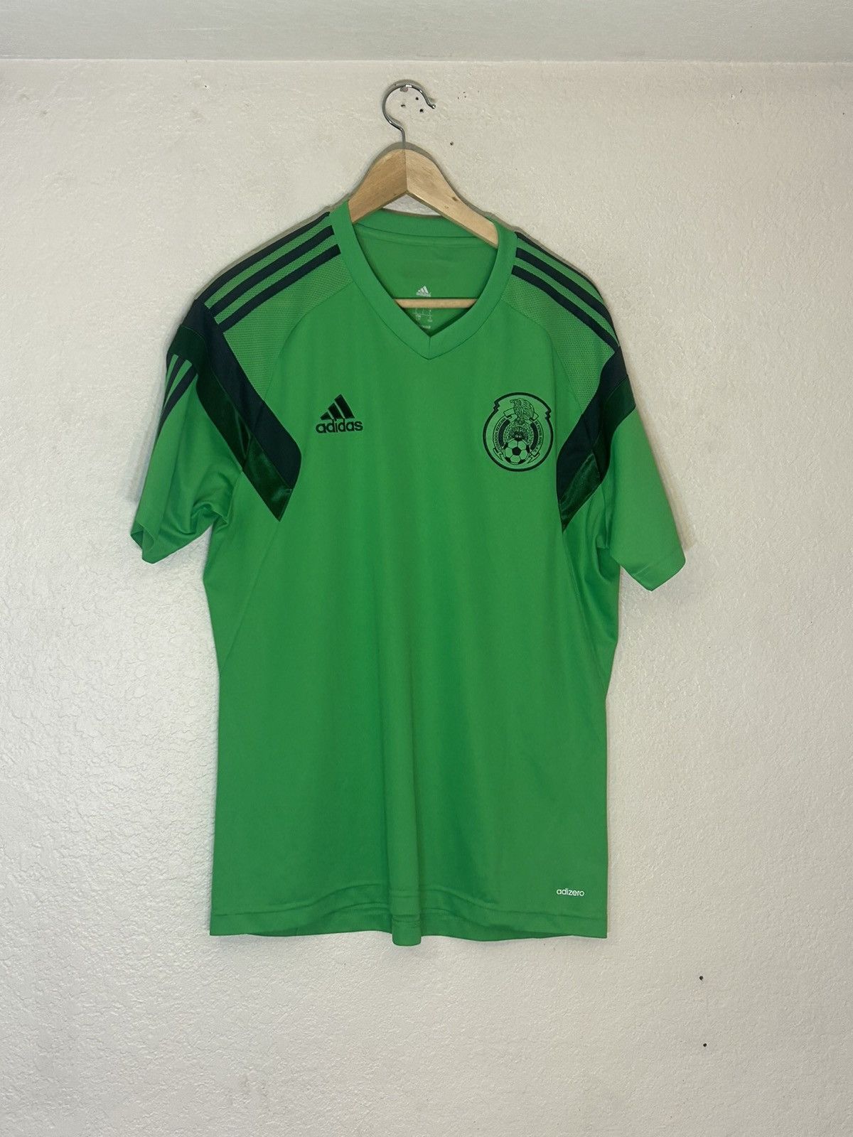 Adidas Adidas Mexico National Soccer Team Neon Jersey Grailed