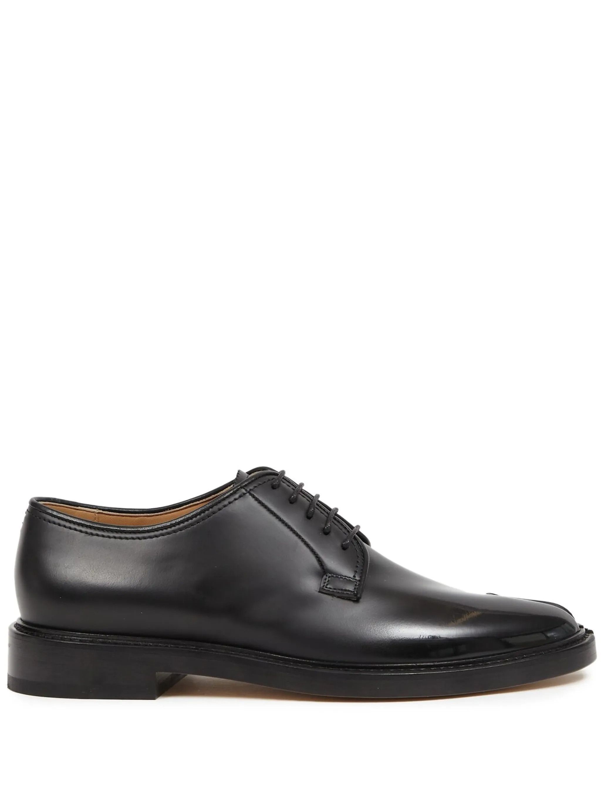 Maison Margiela o1bcso1str0226 Tabi Lace-up Derby Shoes in Black Size US 10 / IT 40 - 1 Thumbnail