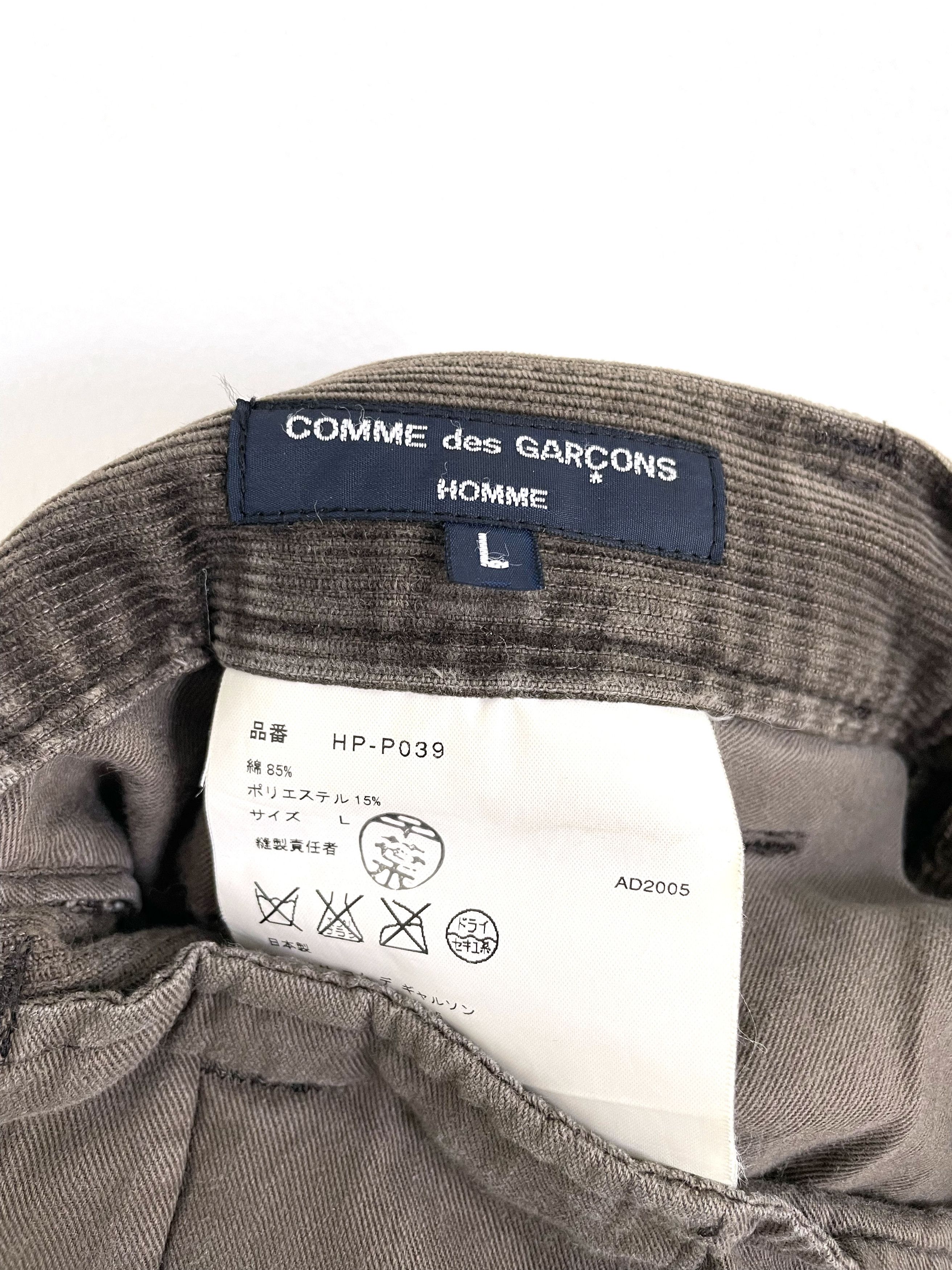 Comme des Garcons Homme 2005 Sunfaded Corduroy Pants Size US 34 / EU 50 - 12 Thumbnail