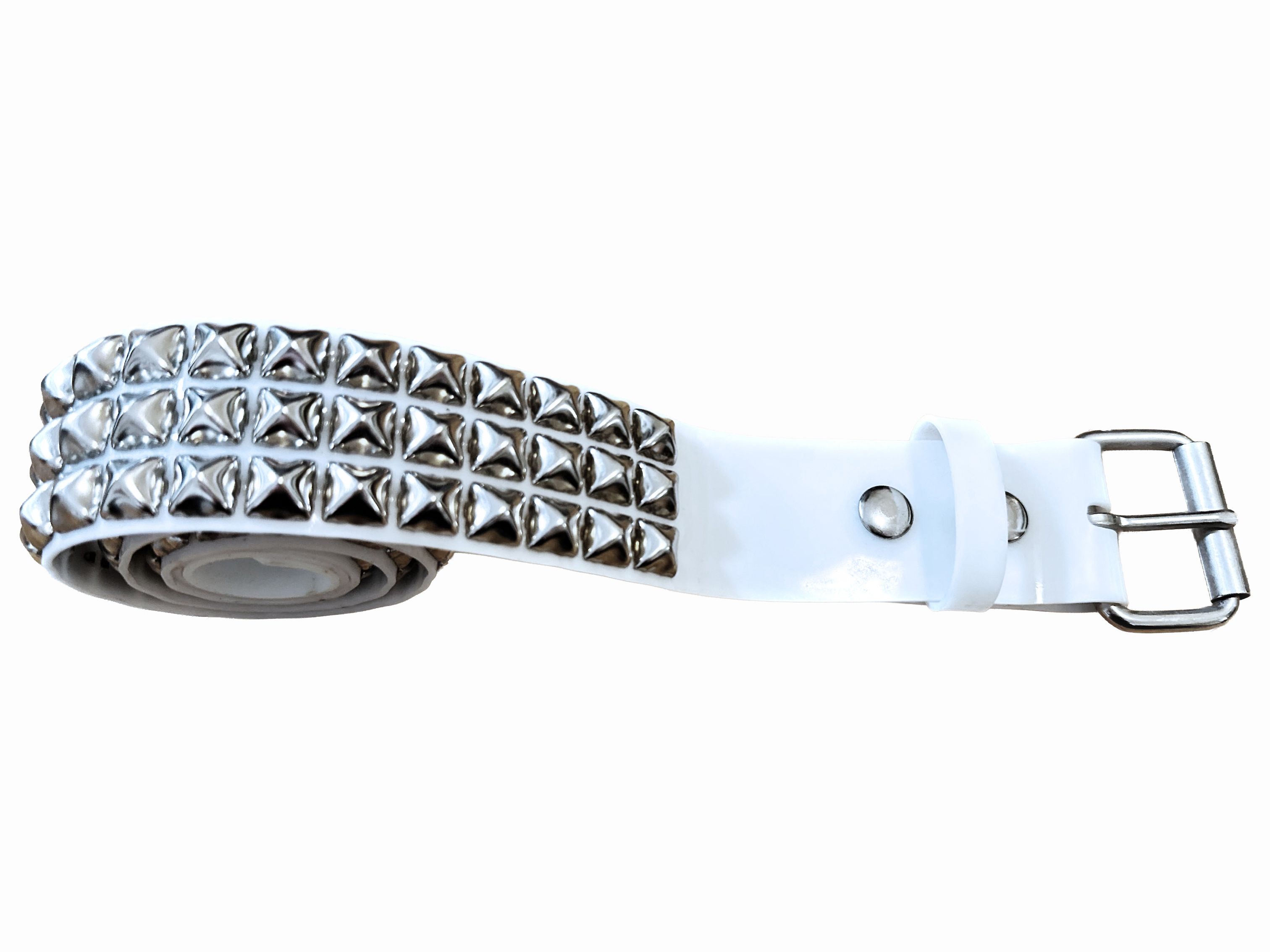 Other Latex Metal Pyramid Stud Belt Size ONE SIZE - 1 Thumbnail