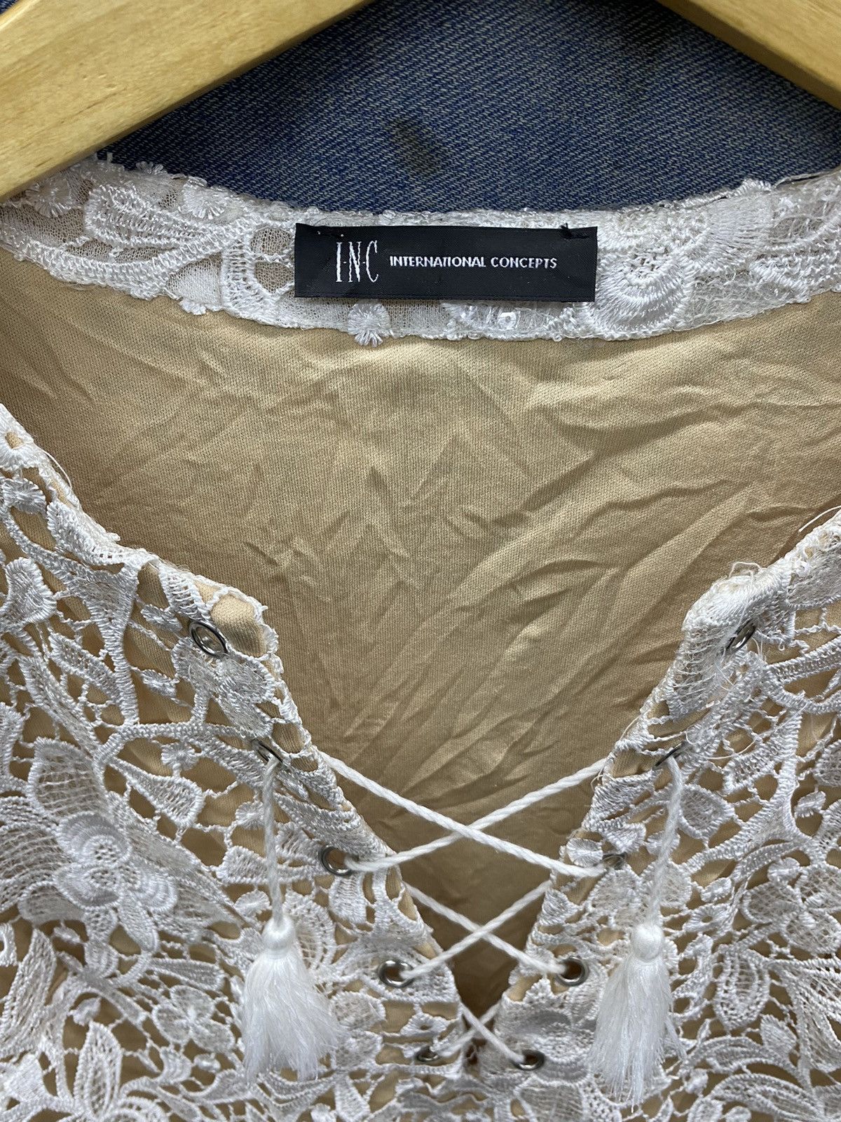 Hysteric Glamour × If Six Was Nine × Japanese Brand open lace up shirt inc international concepts Size M / US 6-8 / IT 42-44 - 4 Thumbnail