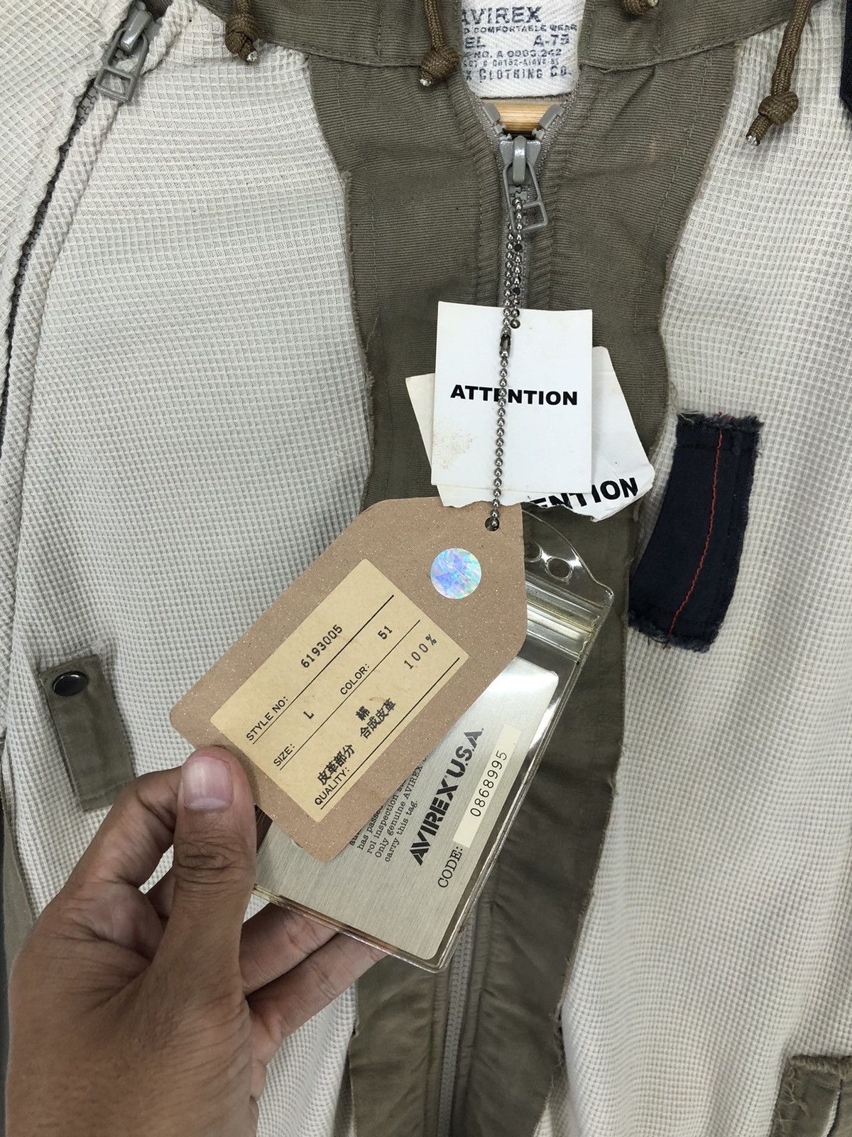 Avirex Vintage Avirex Military Blouson Model A-75 Flight Jacket Size US L / EU 52-54 / 3 - 18 Thumbnail