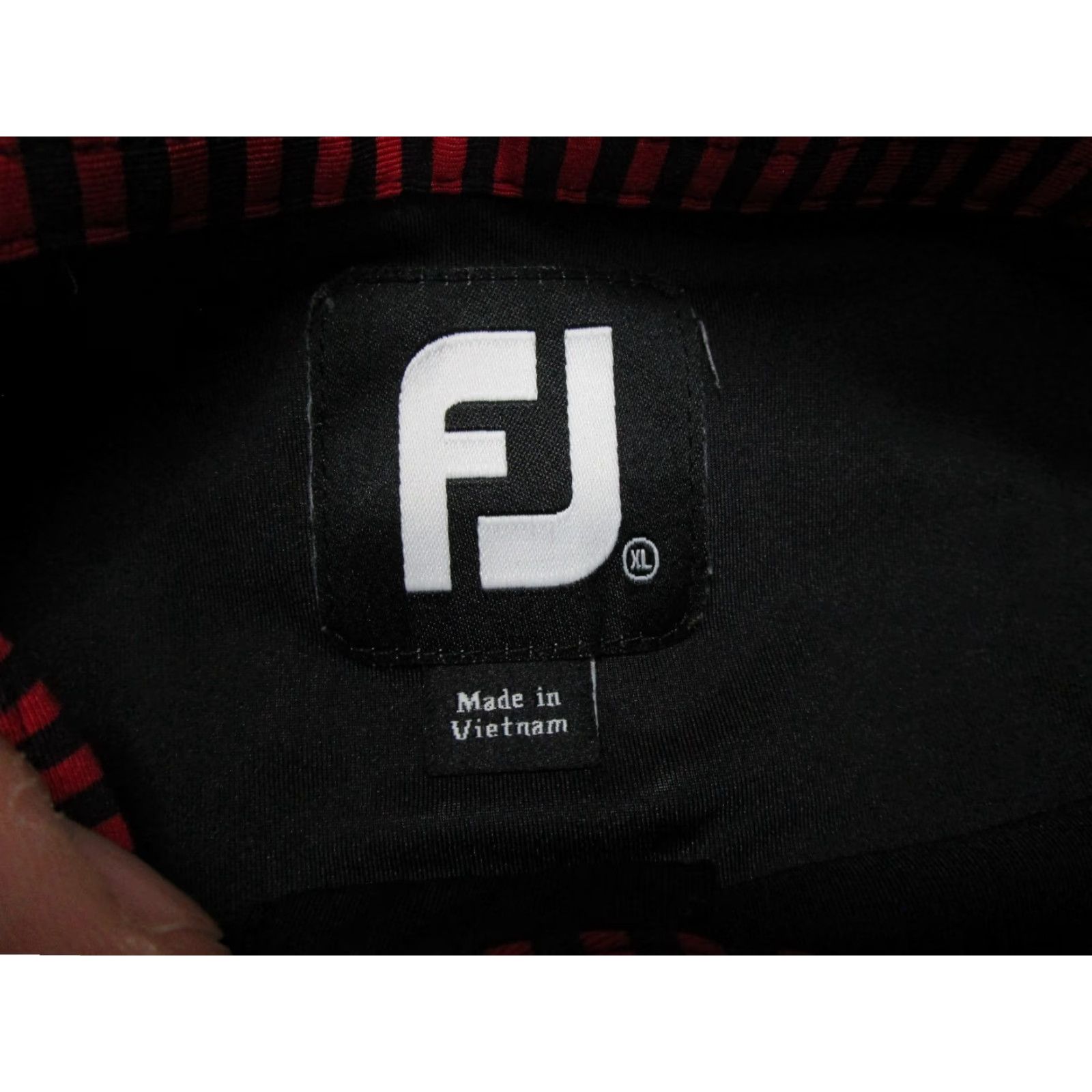 Footjoy FootJoy Polo Shirt Short Sleeve Black XL Men’s Striped Logo Golf Preppy Shirt Mens Polo Size US XL / EU 56 / 4 - 2 Thumbnail